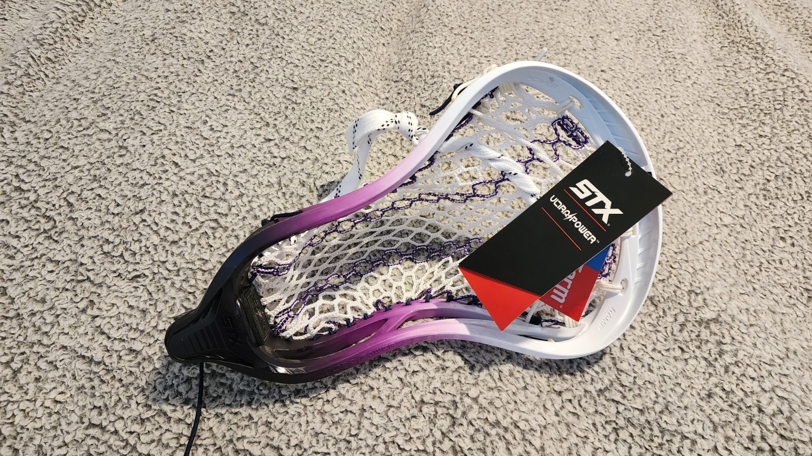 Custom Dyed Traditional Strung STX Ultra Power - Pita Pocket - Red, White, Blue