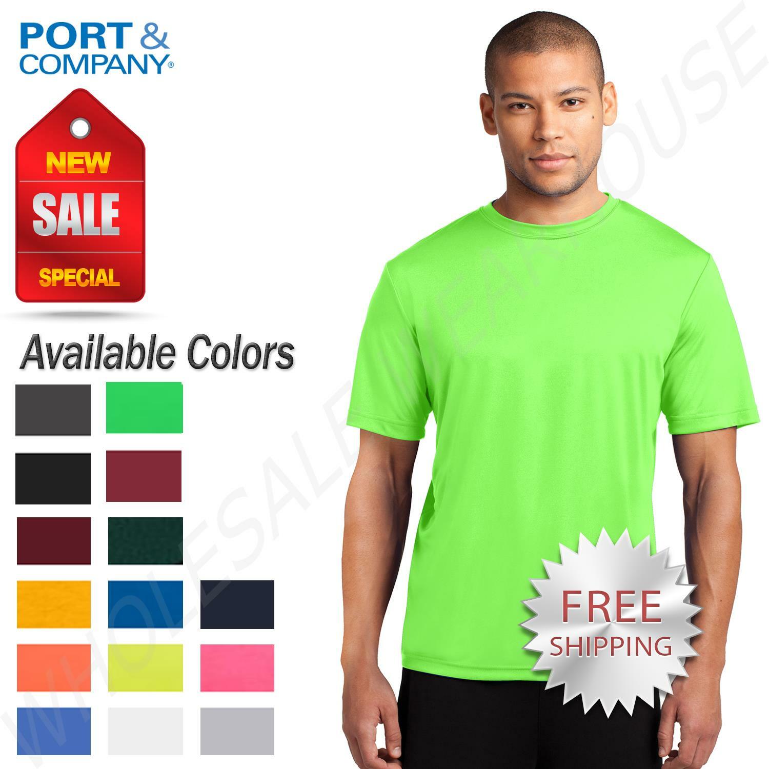 Port & Company Mens Dri-Fit Workout Sports Moisture Wicking Gym T-Shirt M-PC380