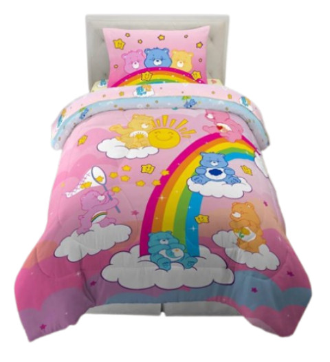 Care Bears "Walk on Sunshine" Kids Reversible Bed Set-W84633208556, W84618150396