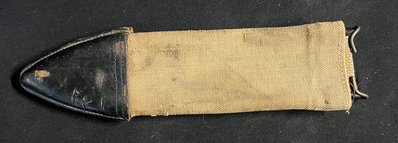 WWI US M1910 M1917 Bolo Fighting Knife Canvas Scabbard with Alteration #6