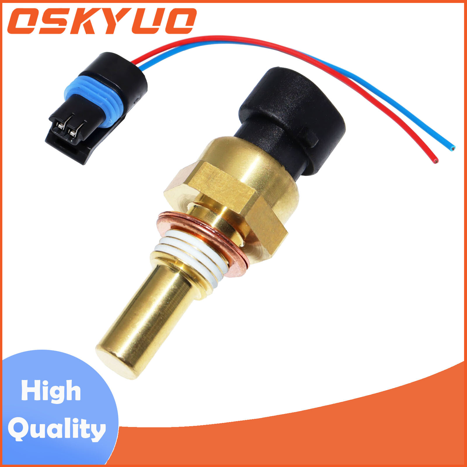 Coolant Temperature Sensor W/ Connector For GM TPI TBI LT1 LS1 LS2 4.8 5.3 6.0