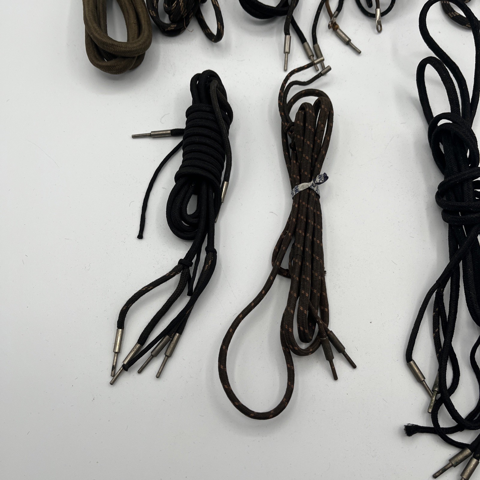 9 Pair Vintage Cloth Wire Ww1 1920 Era Tube Radio Speakers or Headphones Good