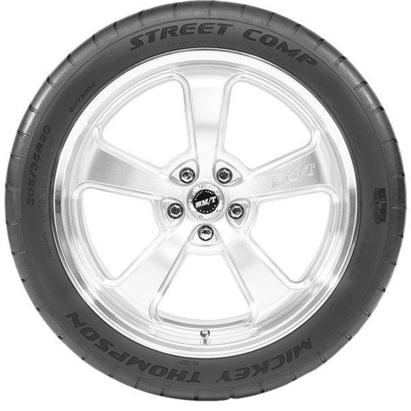 (QTY 2) 275/40R17 Mickey Thompson Street Comp 98W SL Black Wall Tires