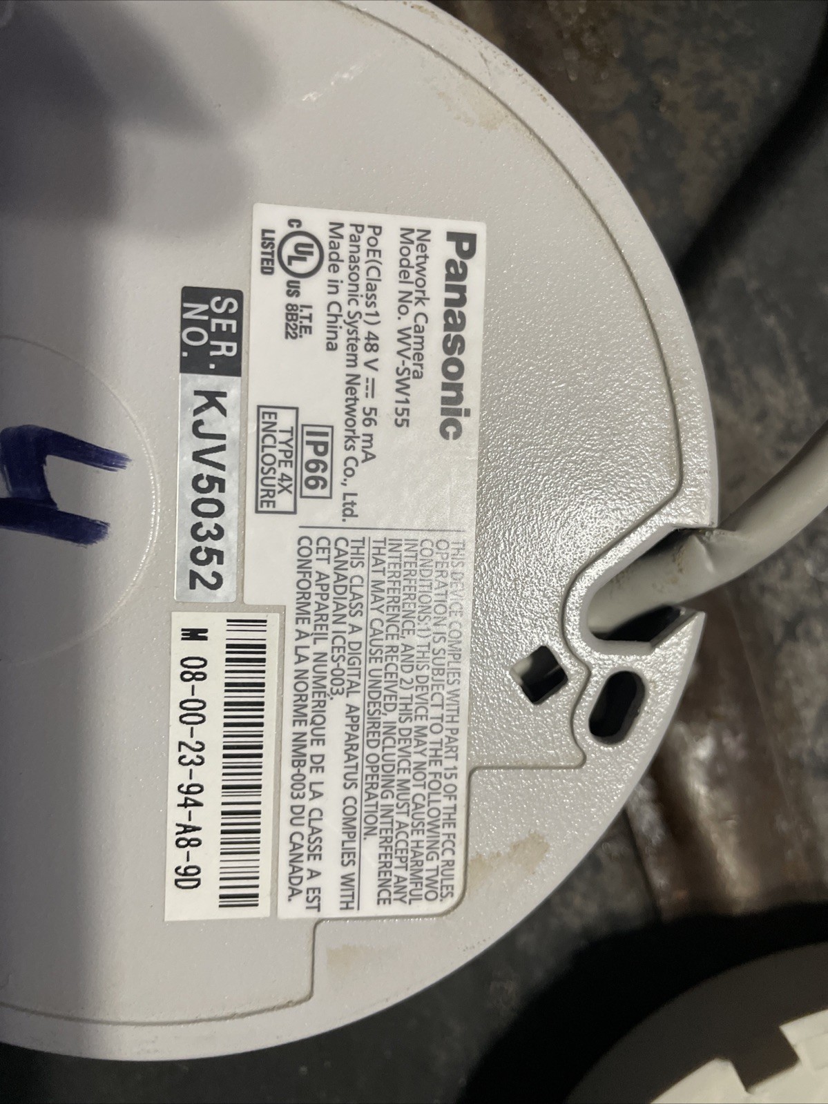 WV-SW155 Panasonic Network Camera Birds Eye Camera Security