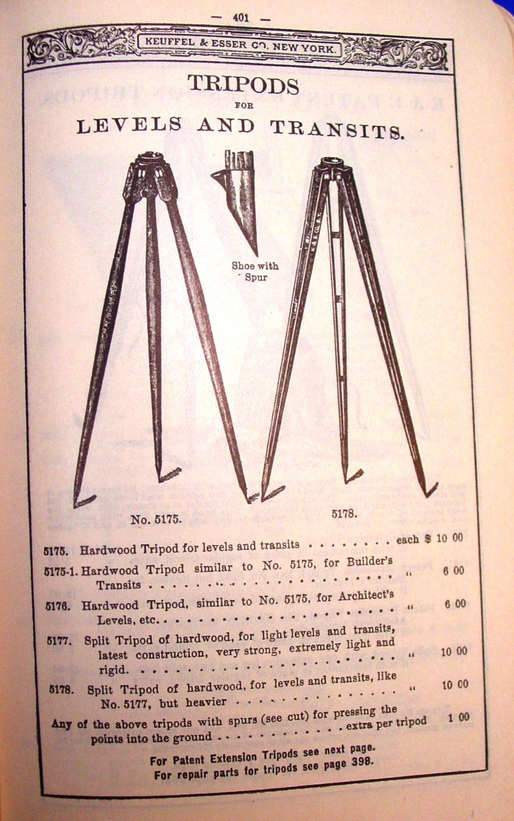 1909 Keuffel Esser Surveying & Drafting Insts. Catalog