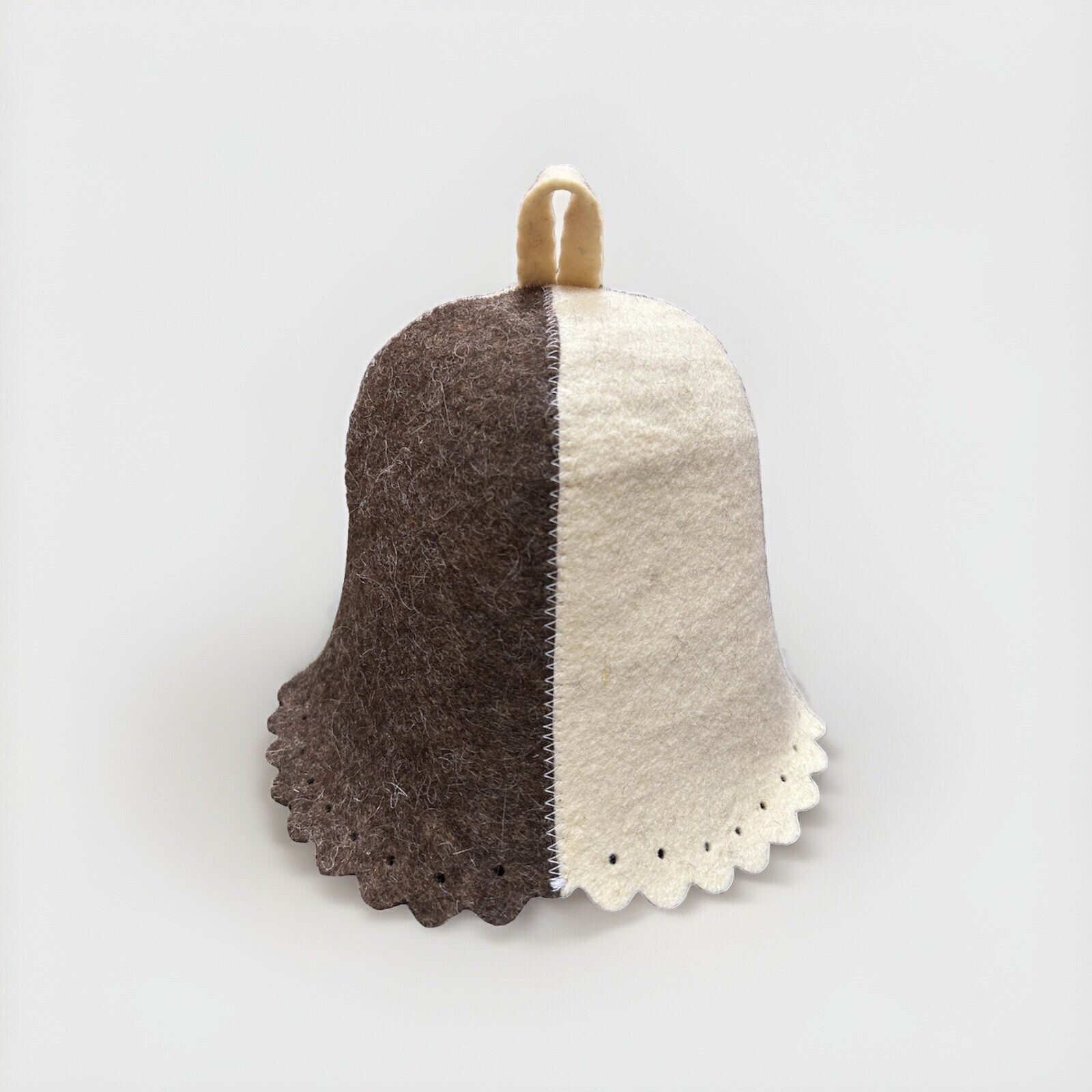 Wool Sauna Hat - Natural Felt Bath Hat For Man And Women