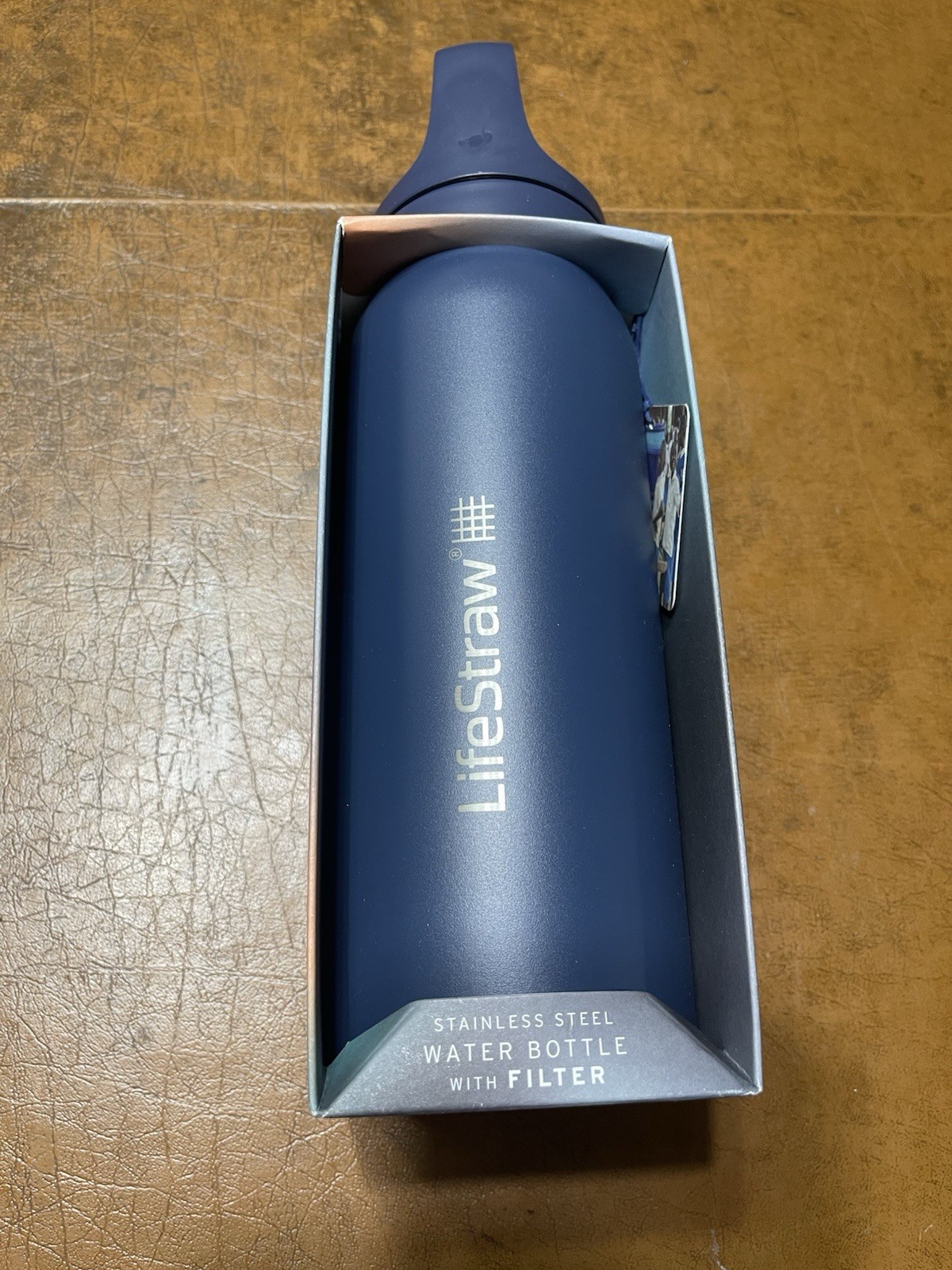 Go Series 24 oz. Stainless Steel Water Bottle with Filter - Aegean Sea