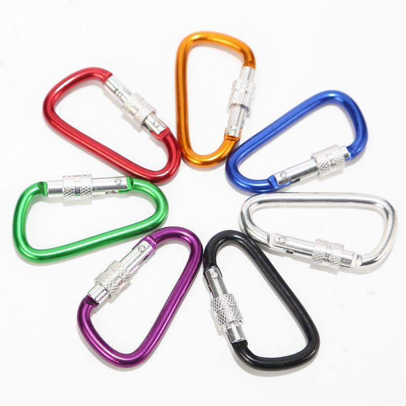 MINI D HOOK/CLIP packs Carabiner aluminum lock FOR backpacks/purses/hand bags