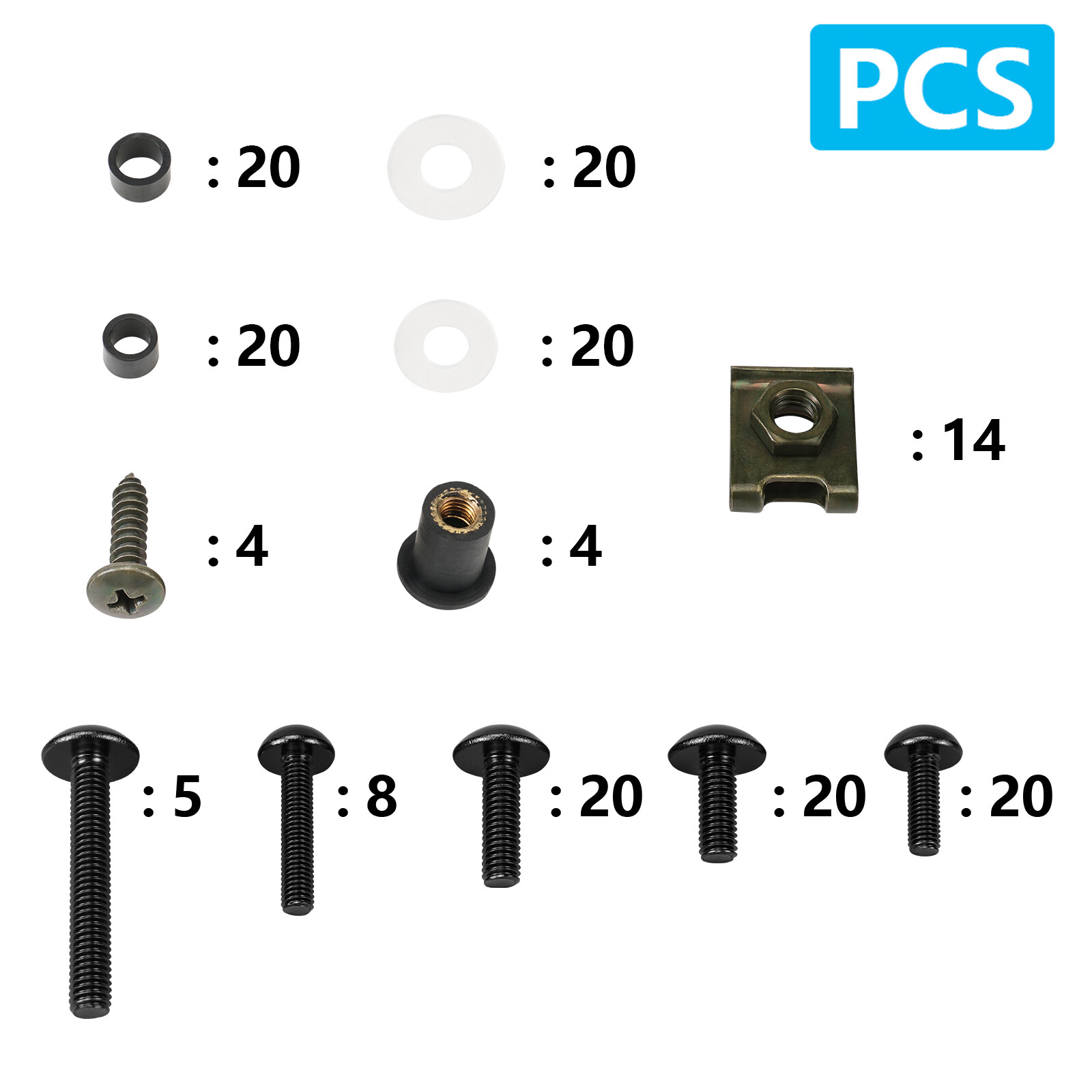 Fairing Bolt Kit Bodywork Screws for Honda CBR600RR CBR900RR CBR1000RR CBR1100XX