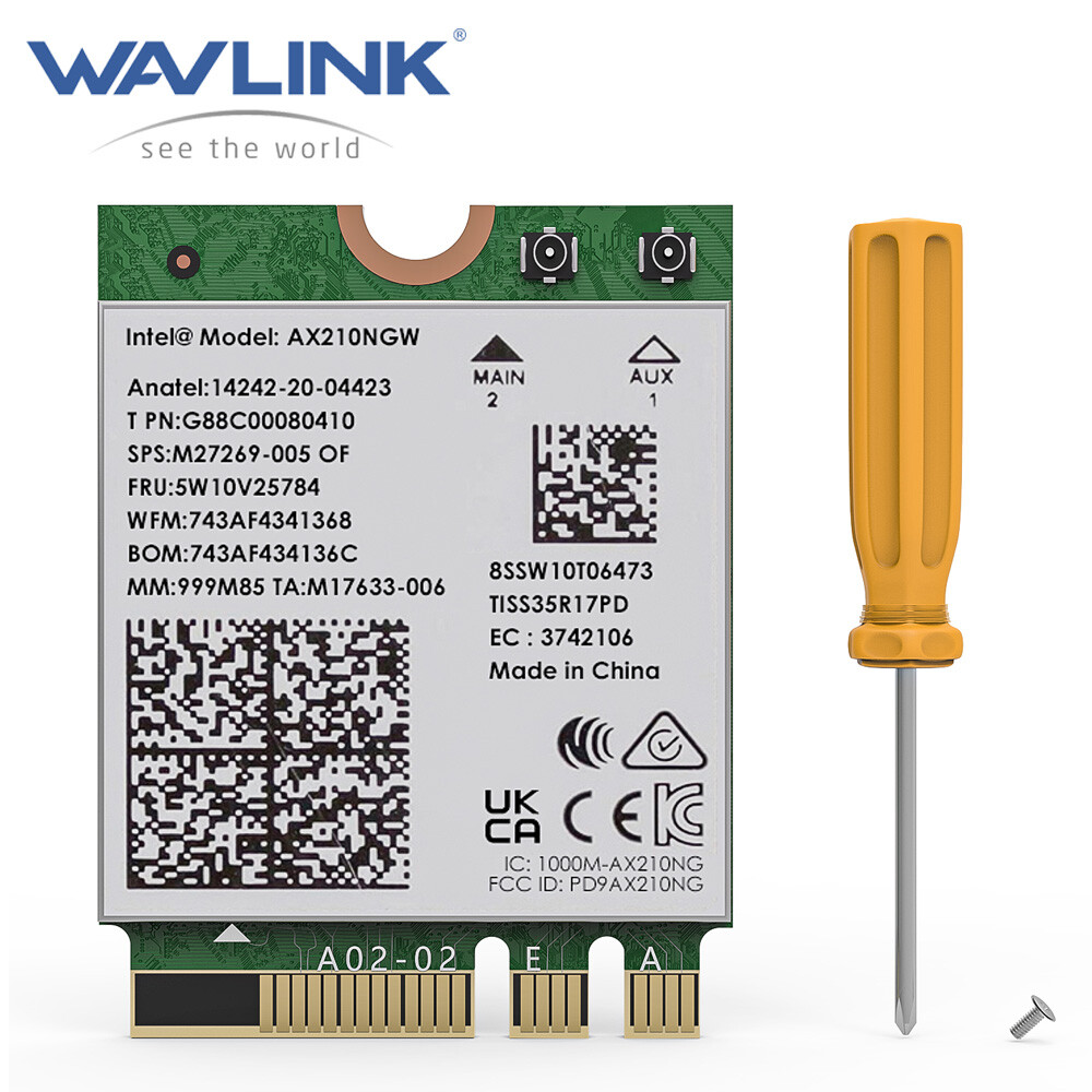 WAVLINK Lot Intel AX210NEW 5400Mbps Tri-Band Ethernet Network Adapter 2.4G/5G/6G
