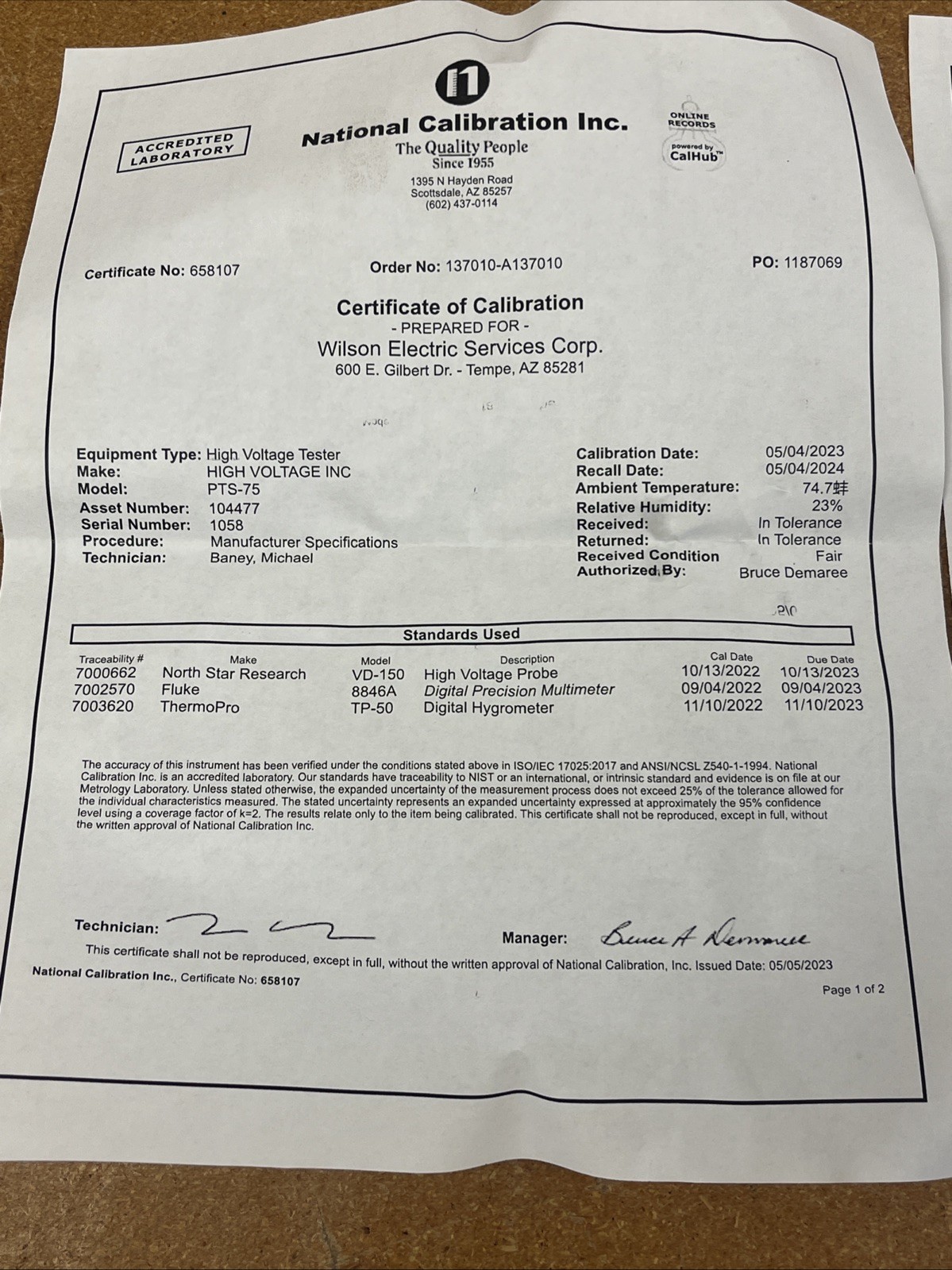High Voltage PTS-75 DC HiPot Tester 75KV Output Megohmmeter