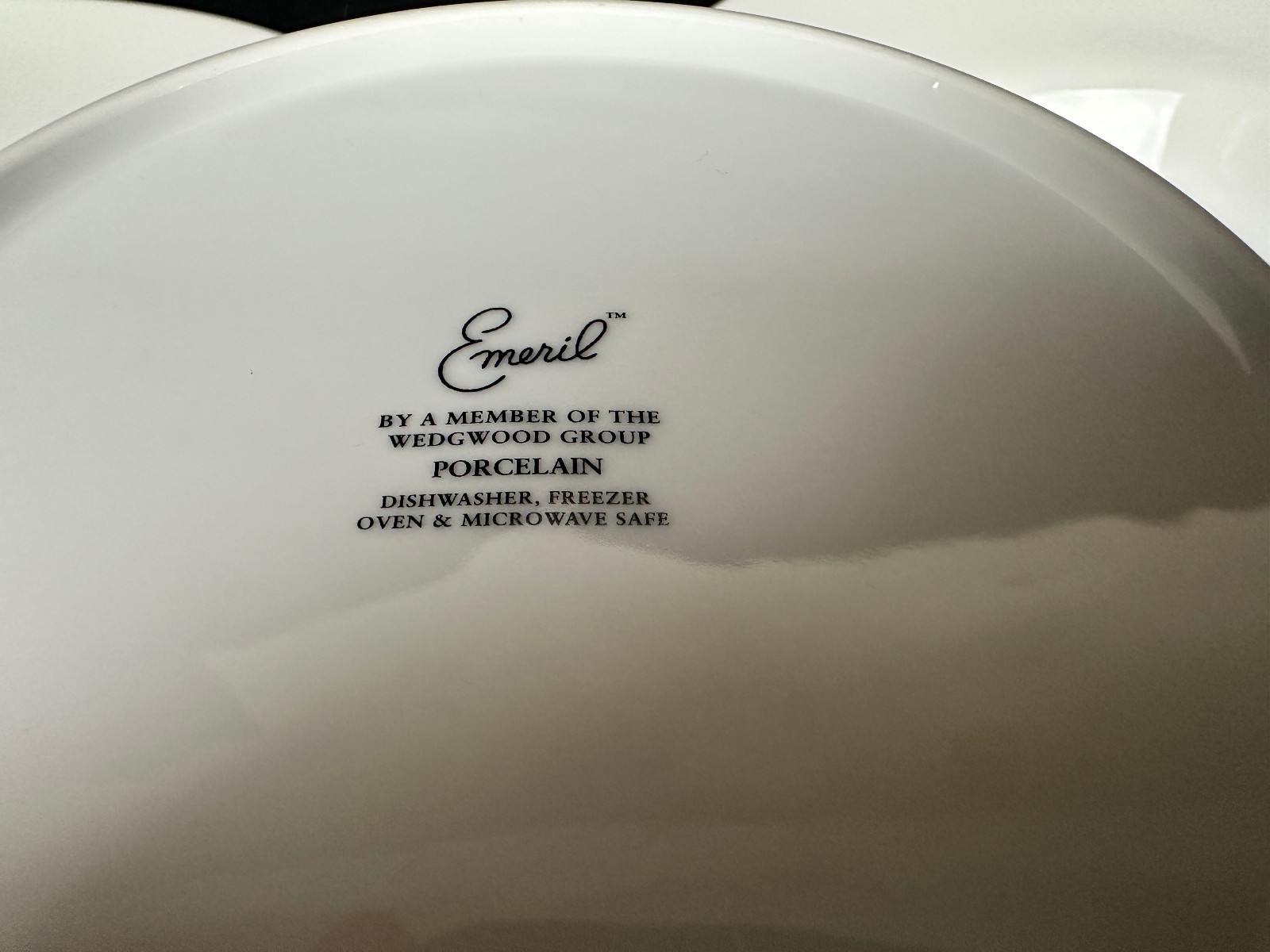 THREE Large Rim Soup Pasta Bowls Wedgwood Emeril SUPER WHITE Micaceous 10 1/4"