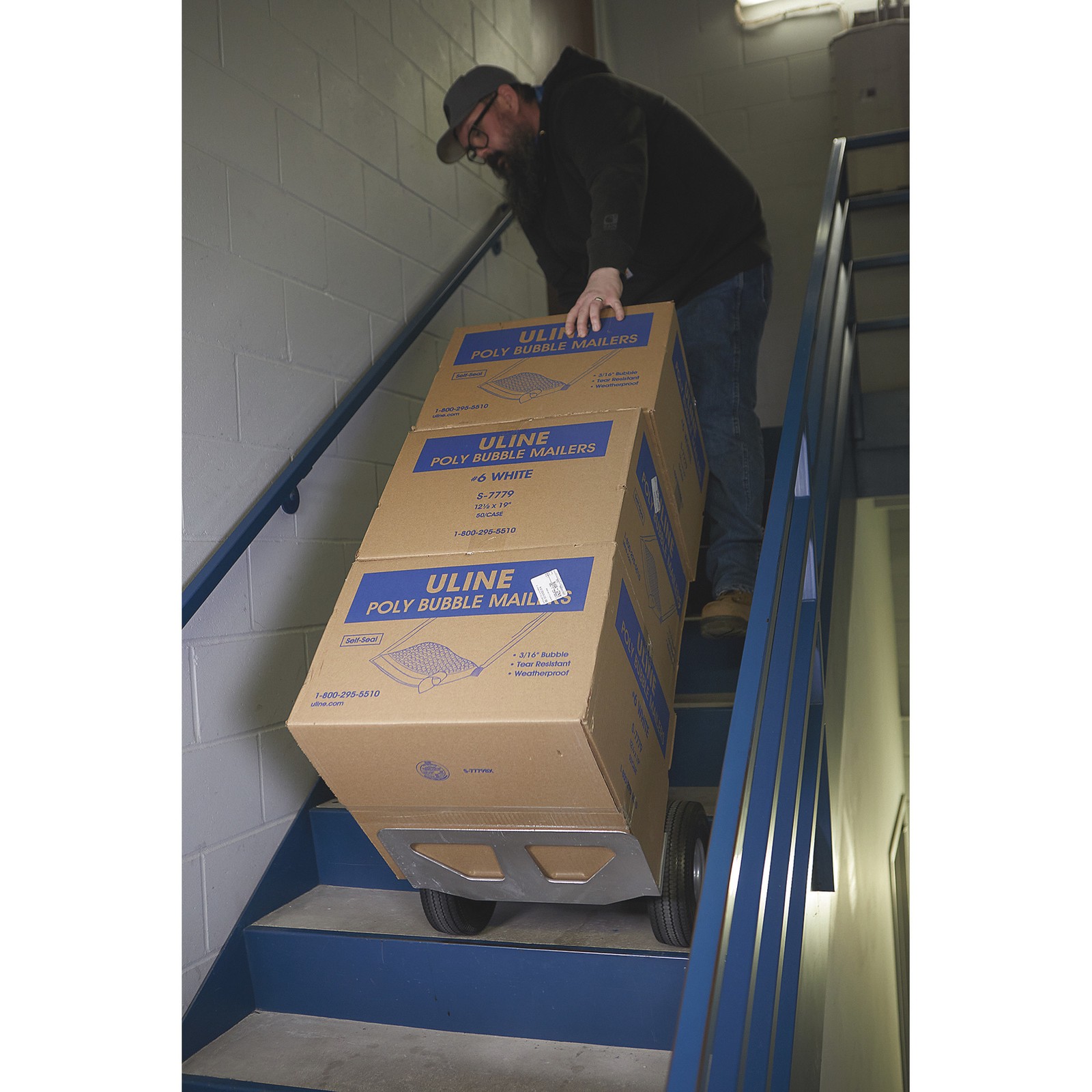 Strongway Aluminum Hand Truck/Stair Skid, 660-Lb. Capacity