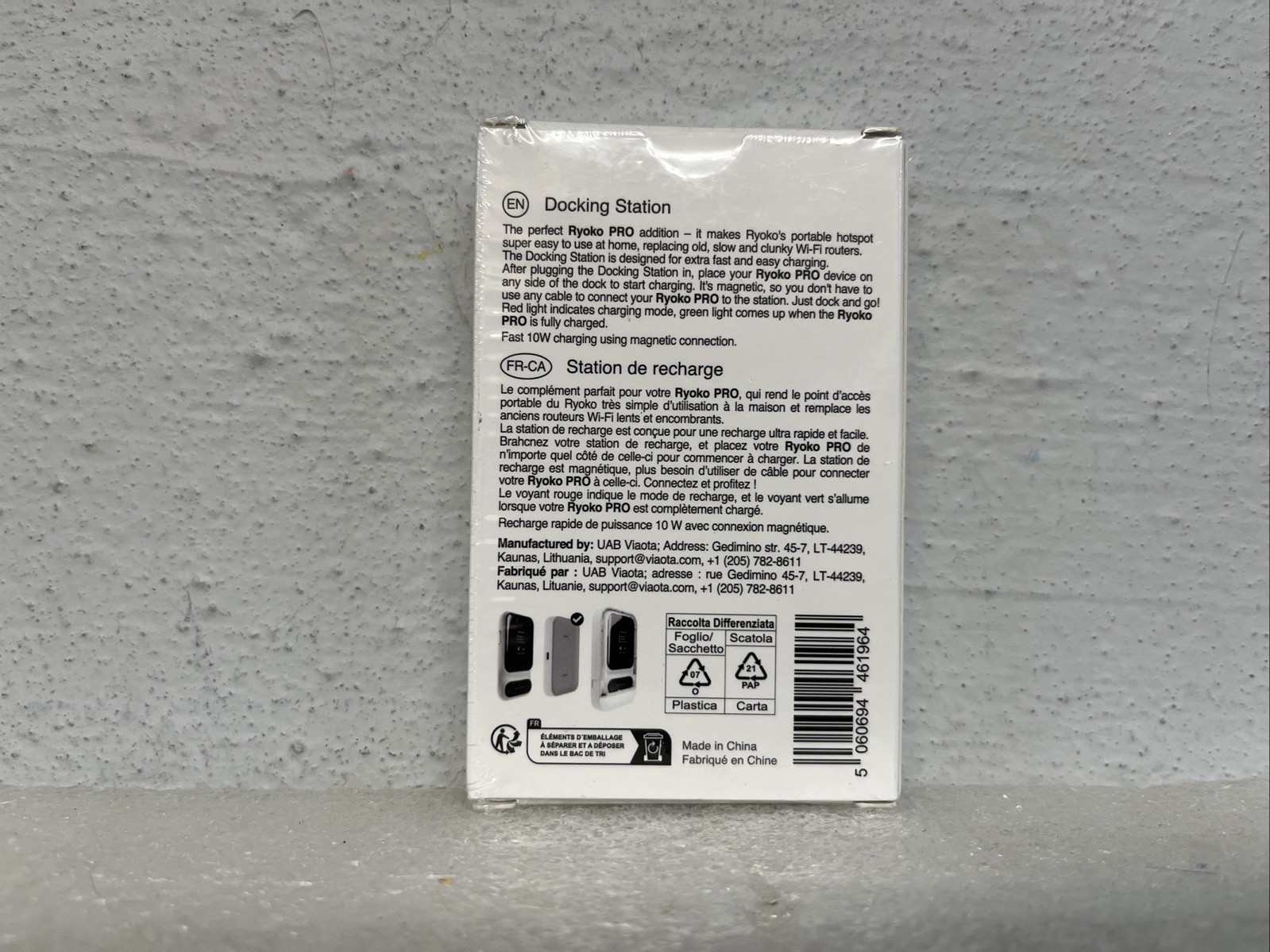 Ryoko Docking Station Charger For The Pro 4G LTE WiFi Portable Router New Sealed