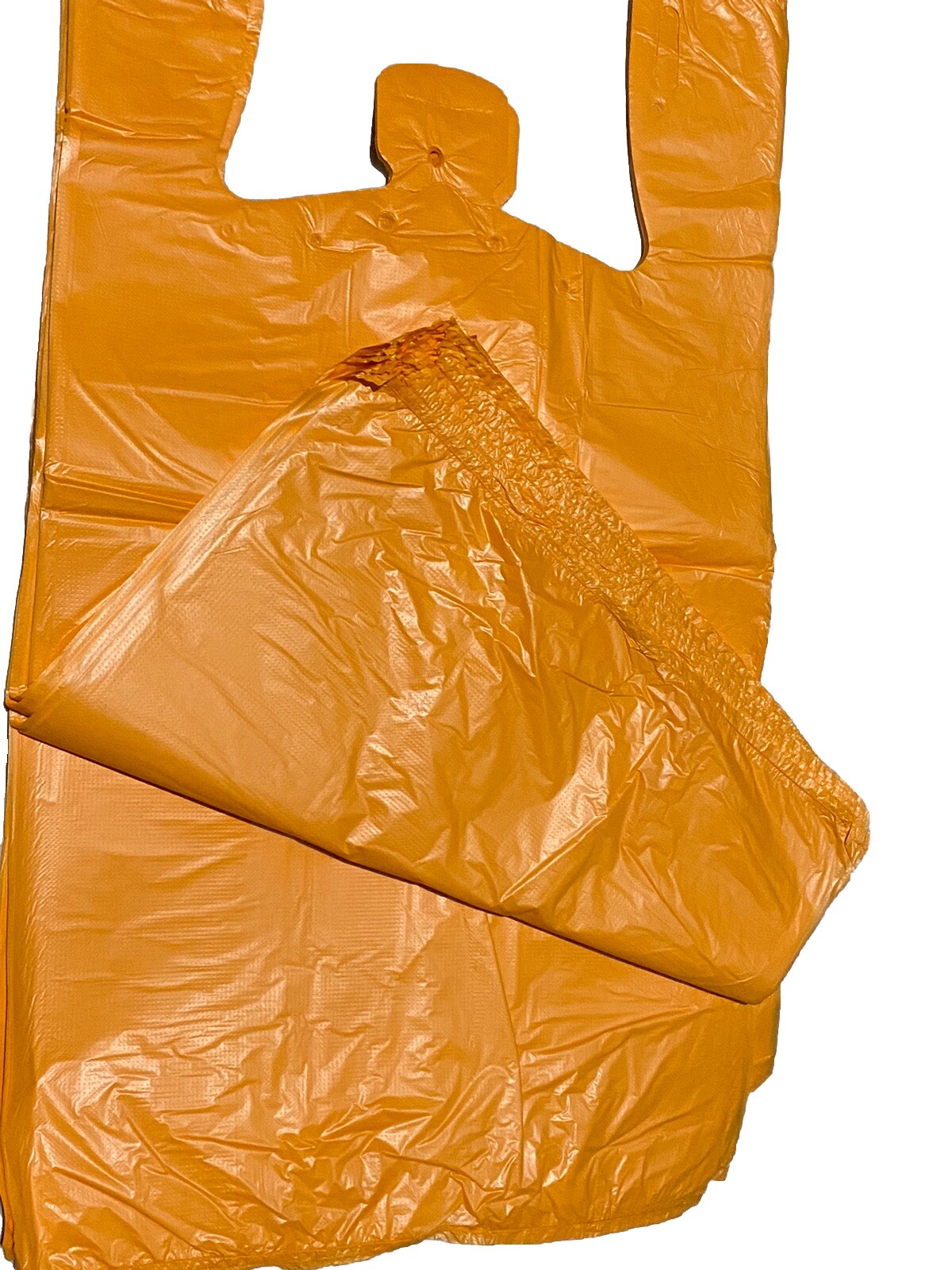 Bags 1/6 Large 21 x 6.5 x 11.5 Orange T-Shirt Plastic Grocery Shopping Bags 0.51