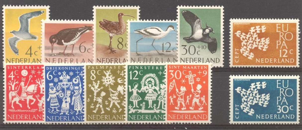 NL - NETHERLANDS 1960-1969 MNH 10 complete year sets