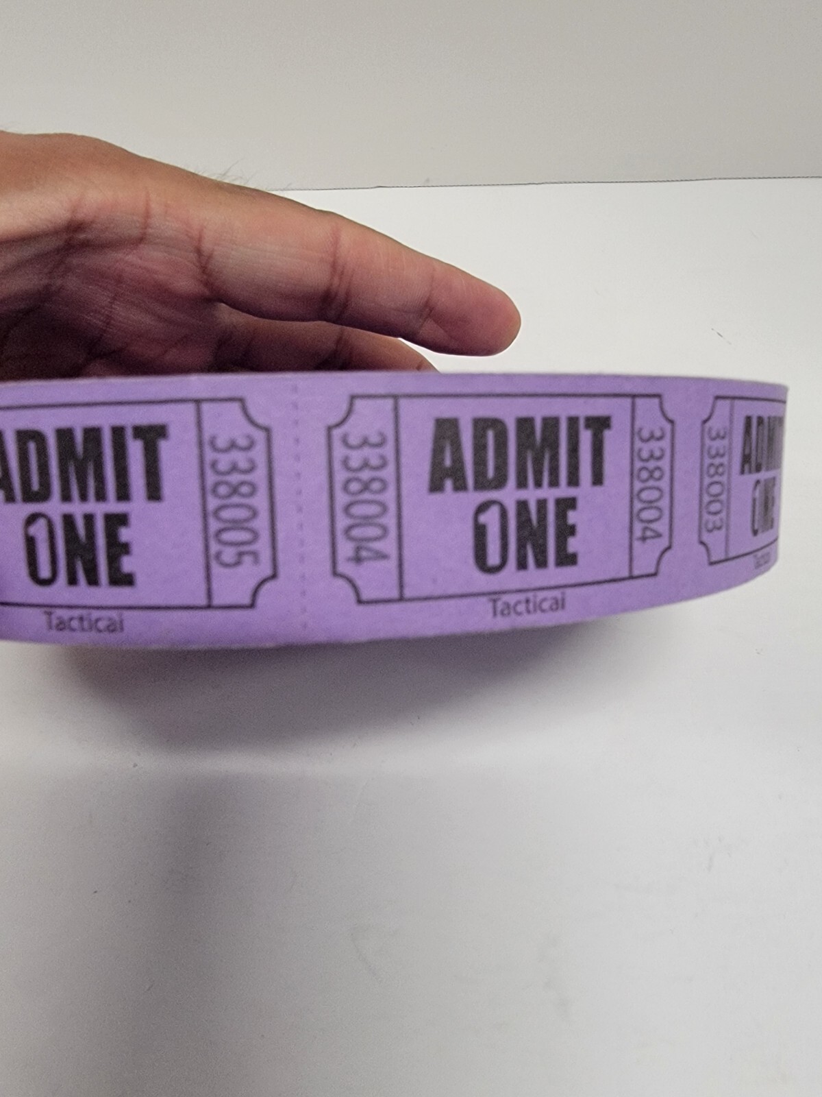 1 Roll 2,000 PURPLE Admit One Tickets Carnival Fun Fair Festival Raffle Entrance
