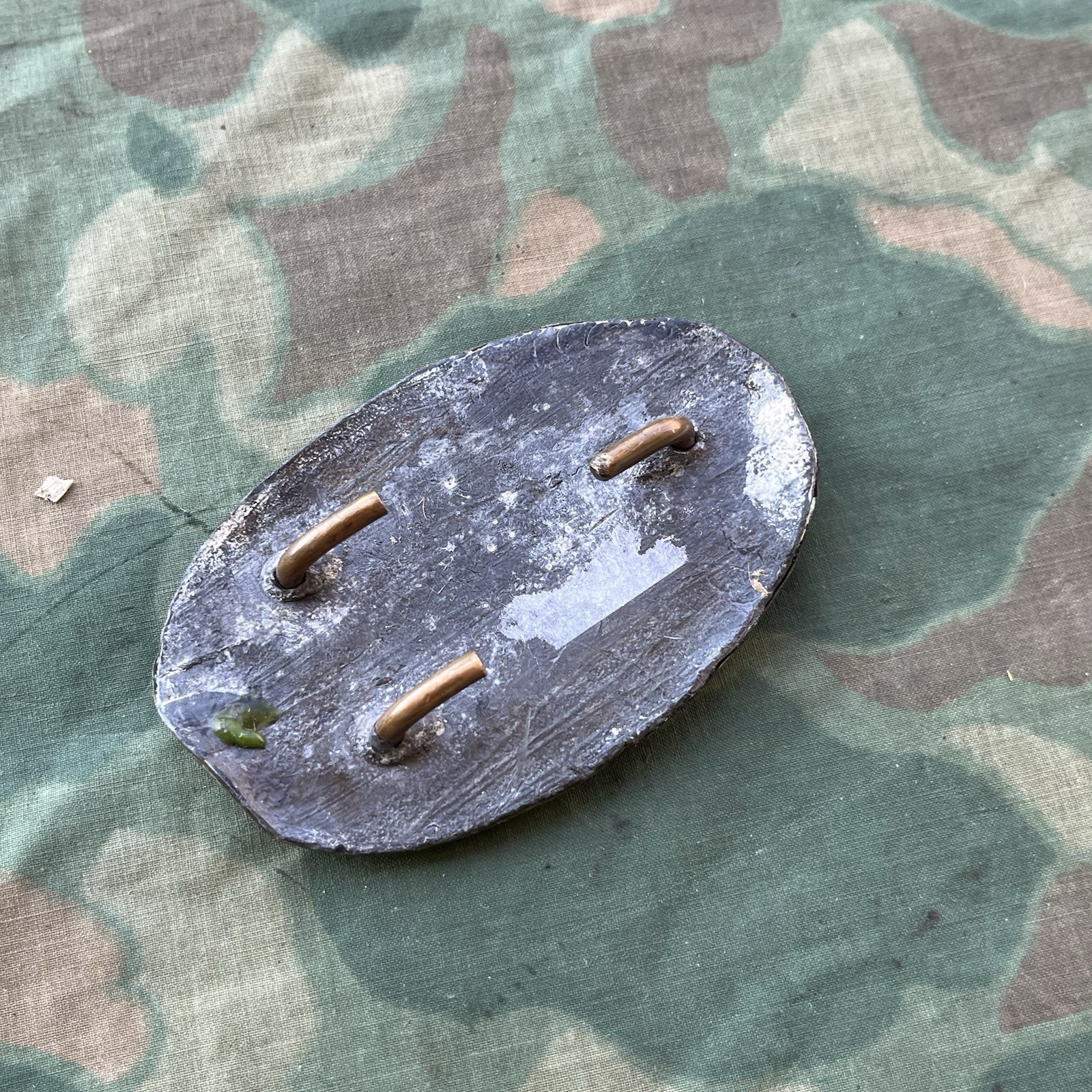 Vintage Civil War US Belt Buckle Lead Filled Reproduction Used