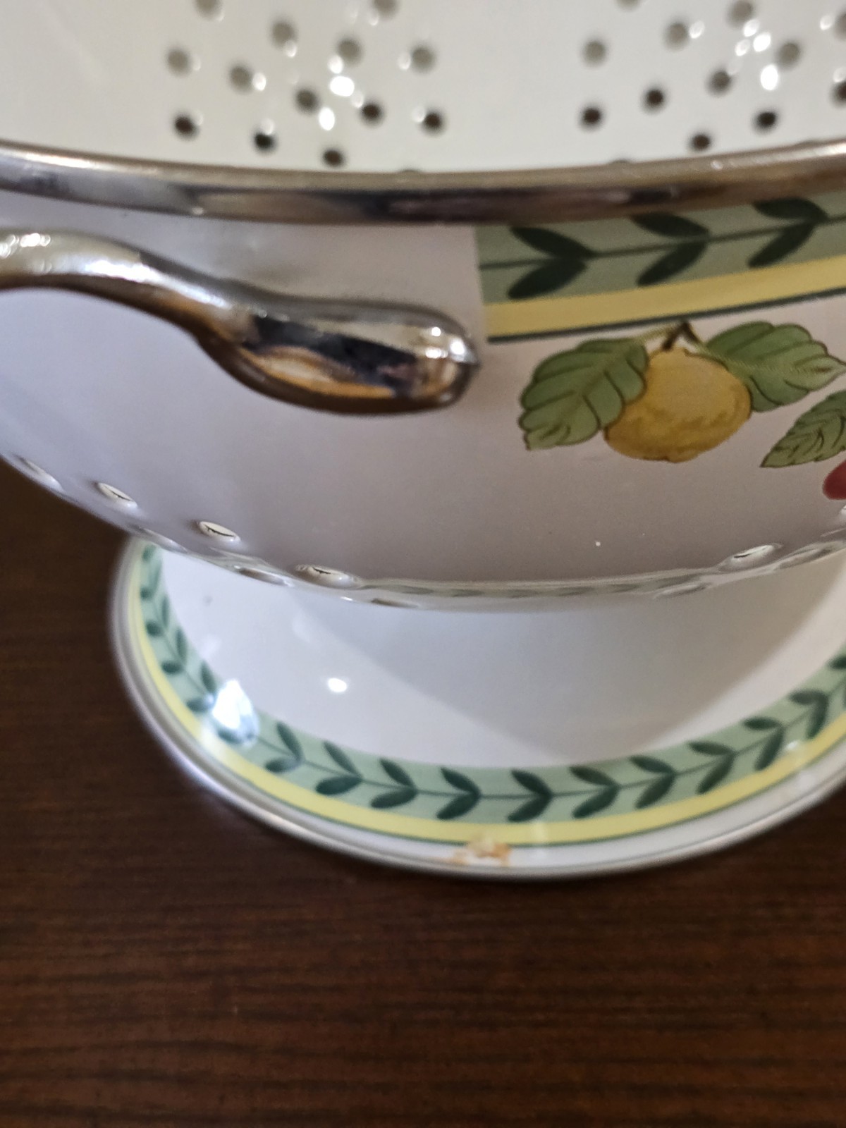 Villeroy & Boch French Garden Fleurence Metal Colander #1748