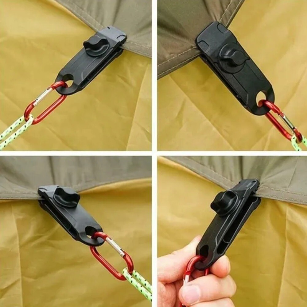 10 Pack Heavy Duty Reusable Tarp Clips – Secure Grip for Canopy, Awning & Covers