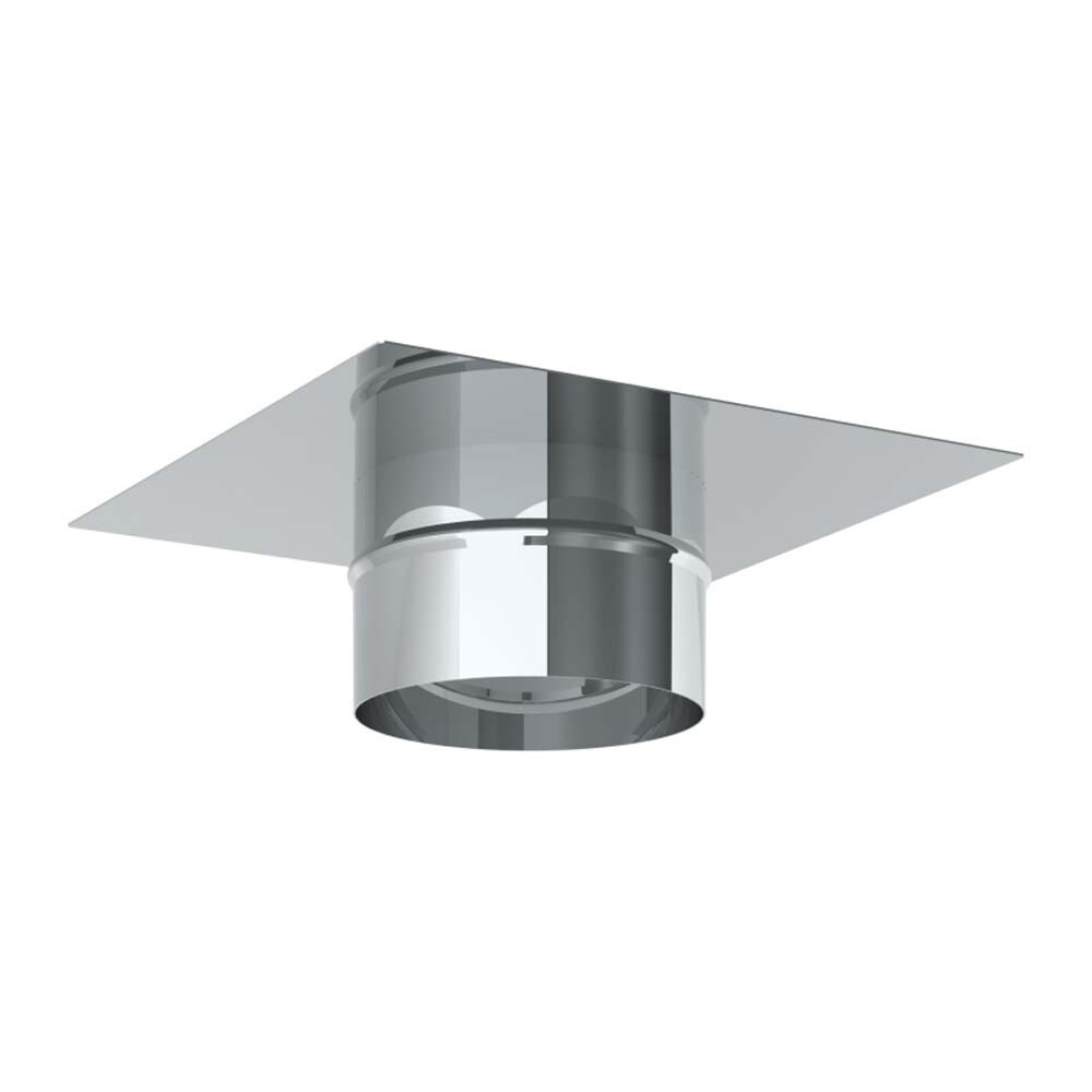 14" Diameter, Single Wall Grease Duct, Fan Plate Adapter - End