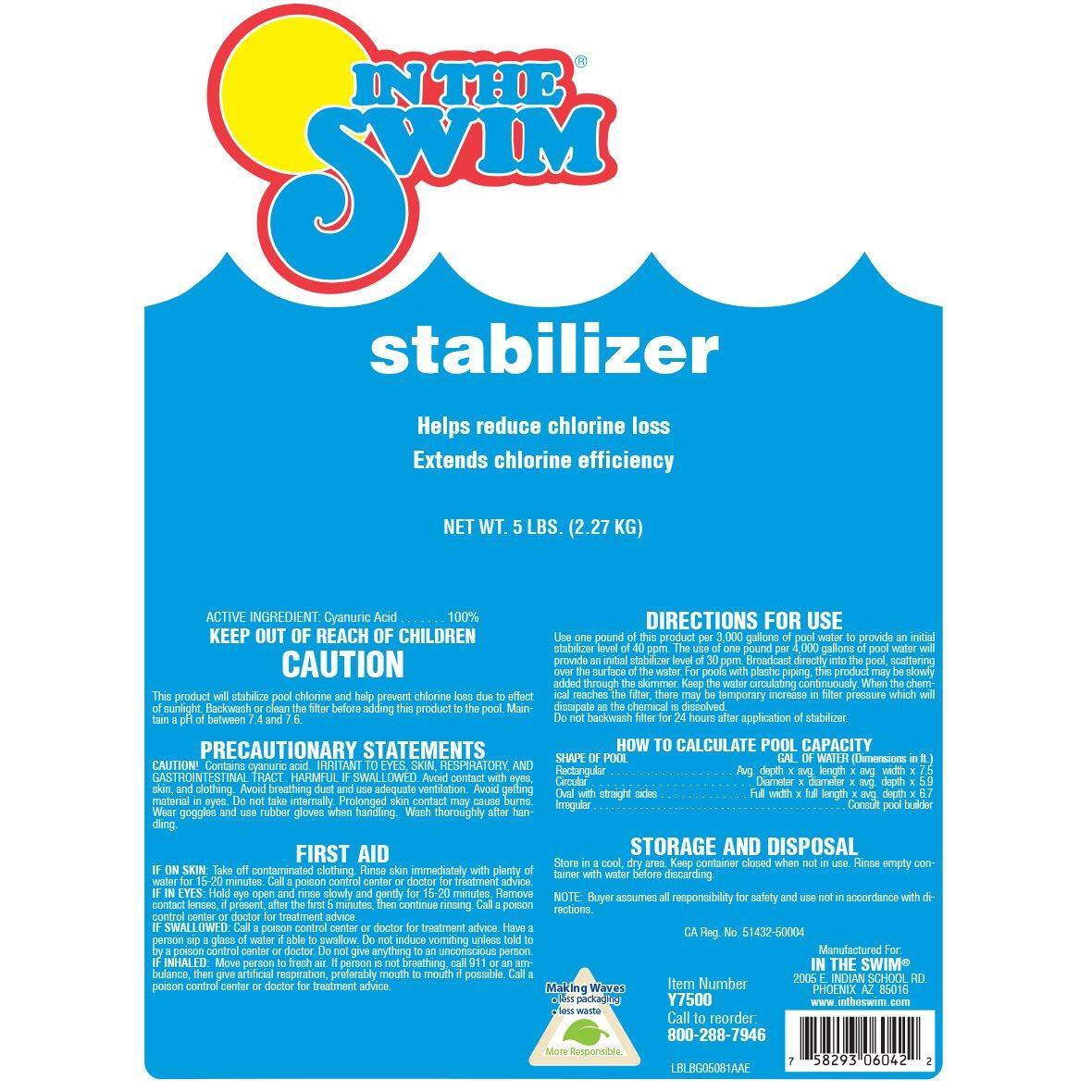 In The Swim Stabilizer and Conditioner - Increase Chlorine Sanitizer Efficiency