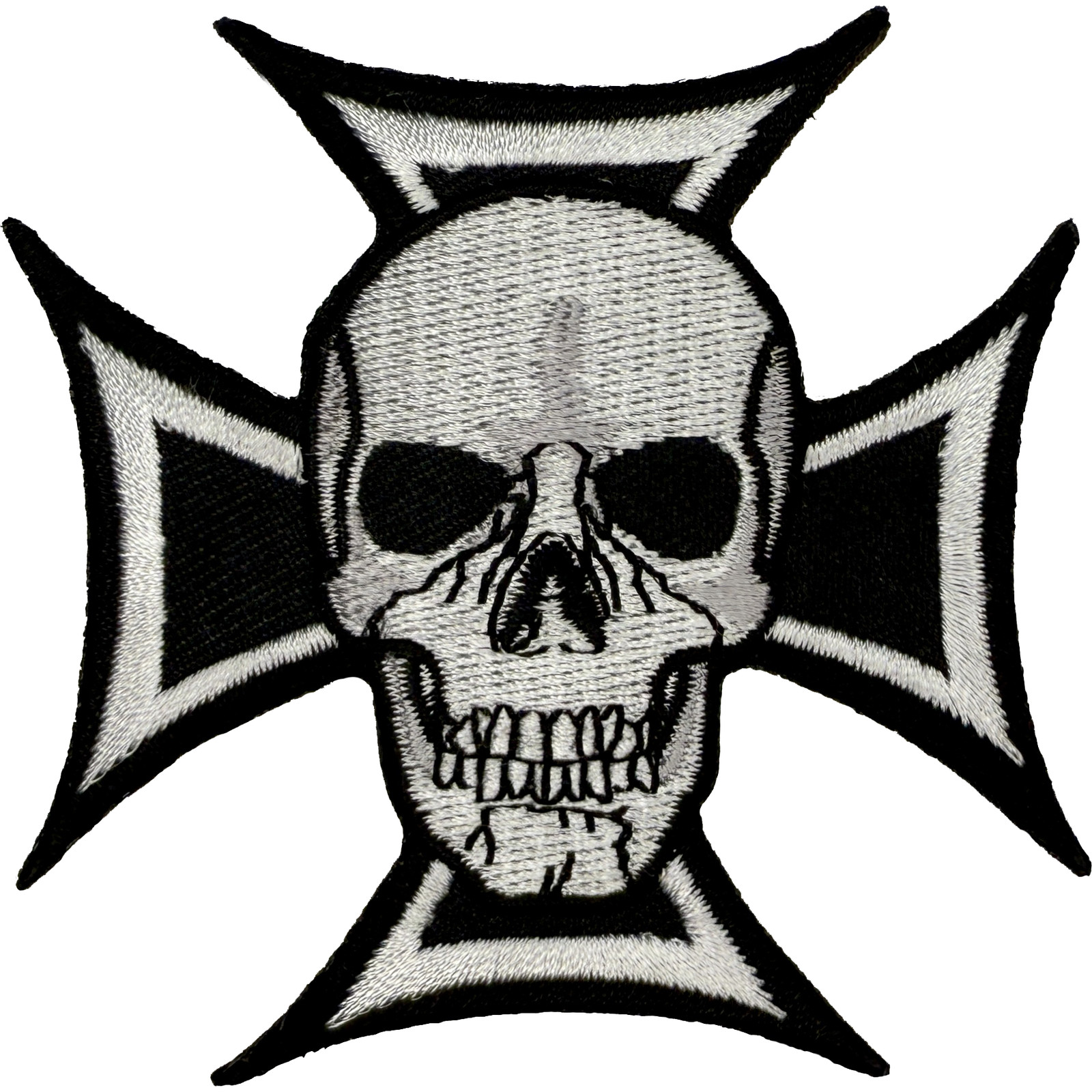 SKULL & IRON CROSS PATCH