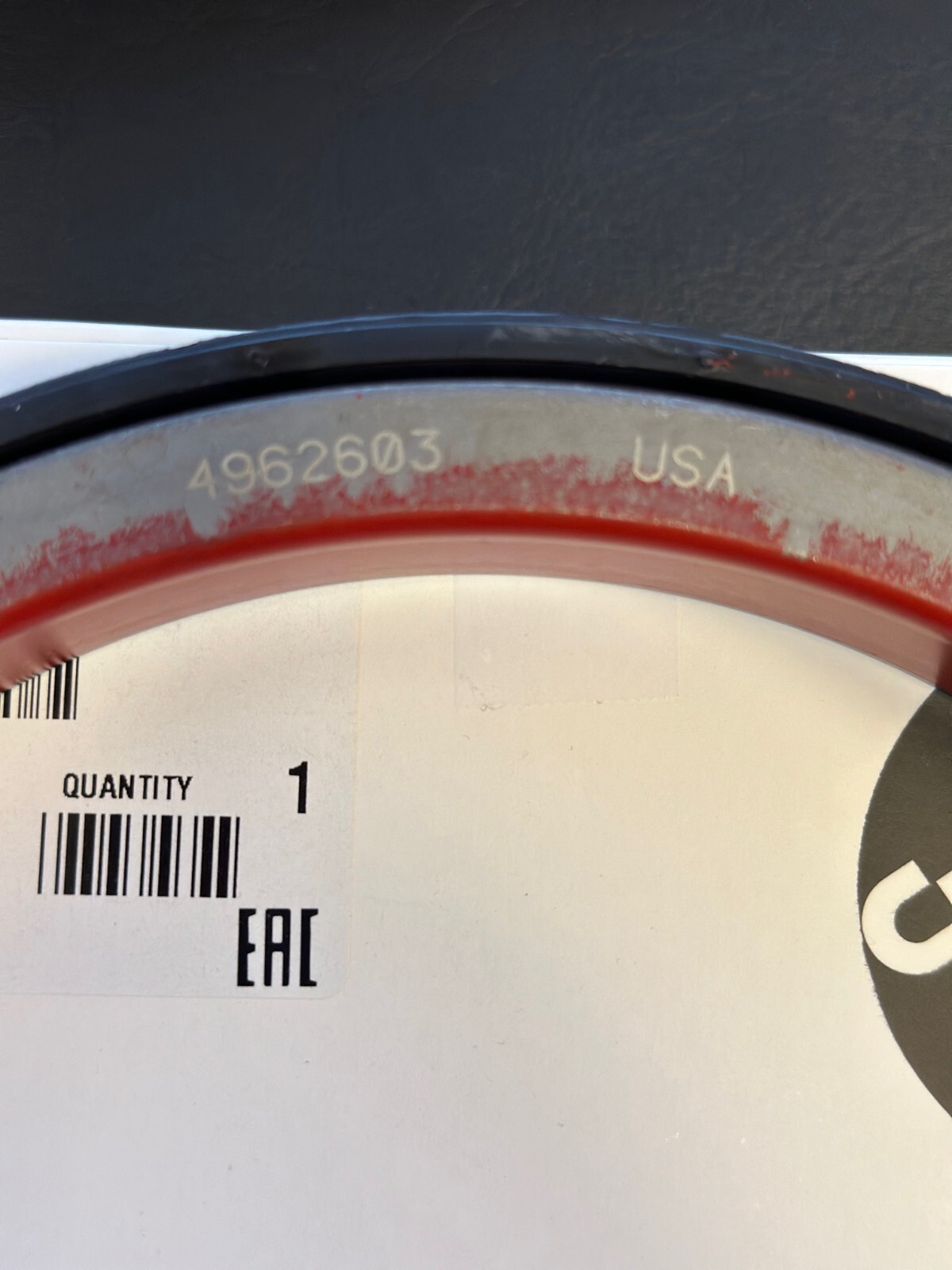 Cummins QSX ISX Rear Crankshaft Oil Seal 4962603