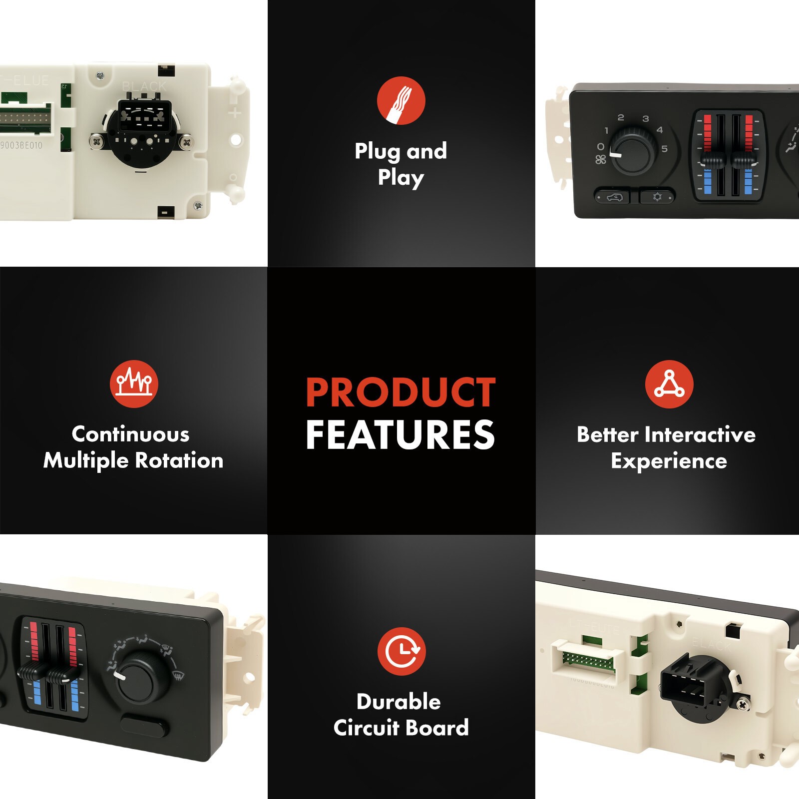 New Climate Control Module for Chevy GMC Cadillac w/ Manual AC 599-210XD