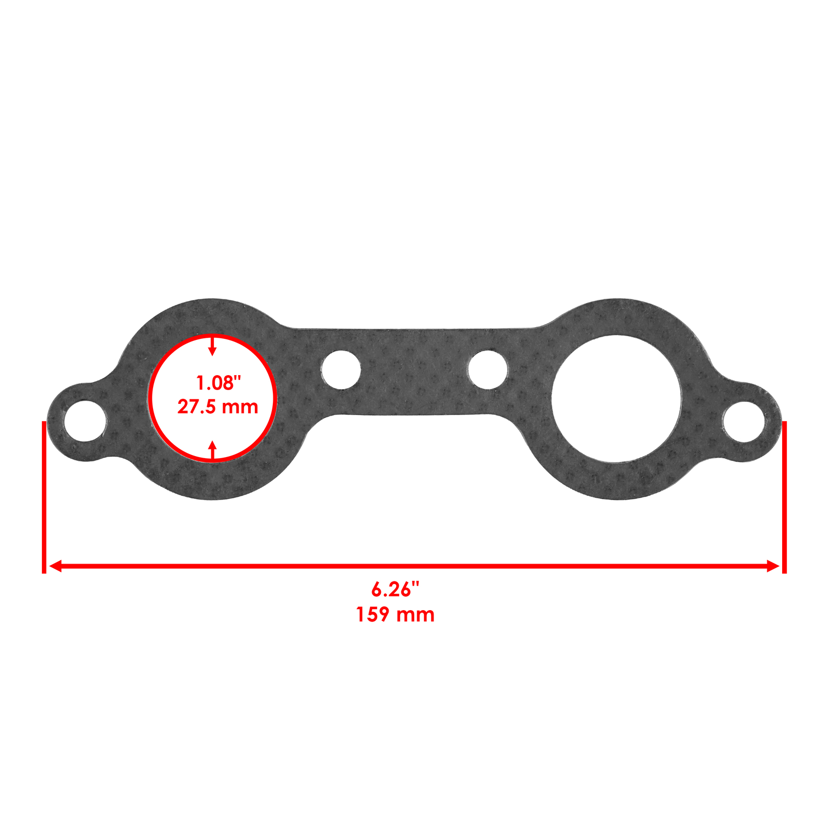 Caltric Exhaust Muffler & Pipe w/ Gasket Kit For Polaris RZR S 800 EFI 2009-2012