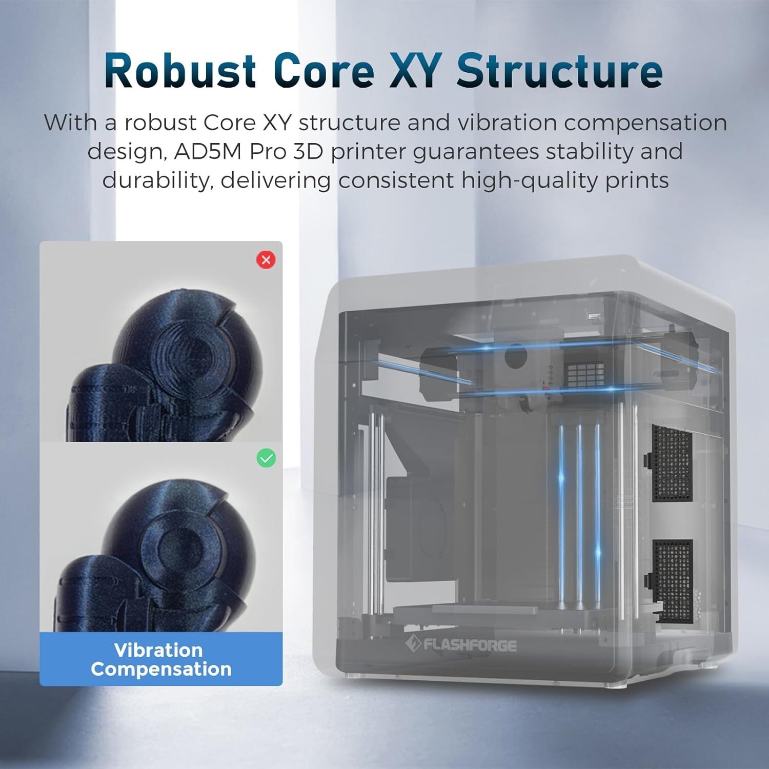 FLASHFORGE Adventurer 5M Pro 3D Printer 600mm/s High-Speed Core XY w/Auto Levele