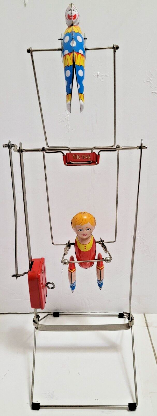 SCHYLLING TIN WIND UP TIK TAK ACROBOAT TOY