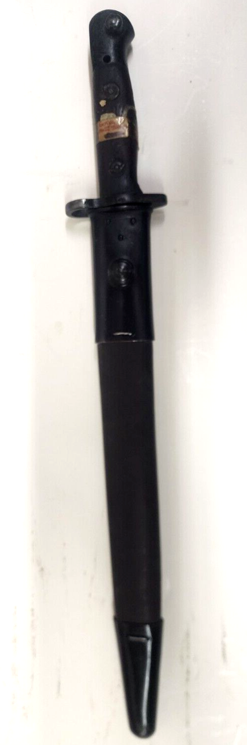 Vintage Original ENFIELD SMLE MKIII SWORD 12" Blade BAYONET with Scabbard #2