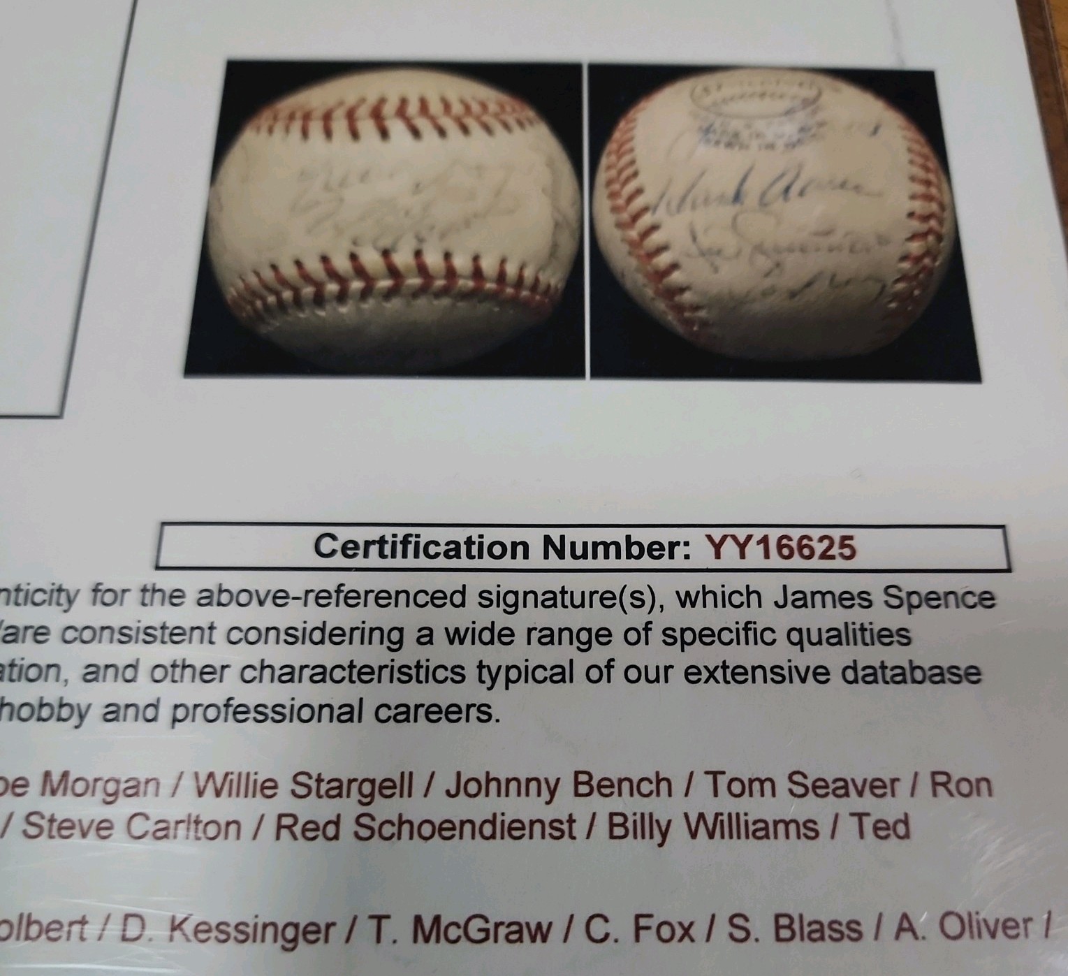 ⚾️1972 All-Star Team Signed Baseball! Clemente/Mays Sweet Spot! Hank Aaron*JSA⚾️