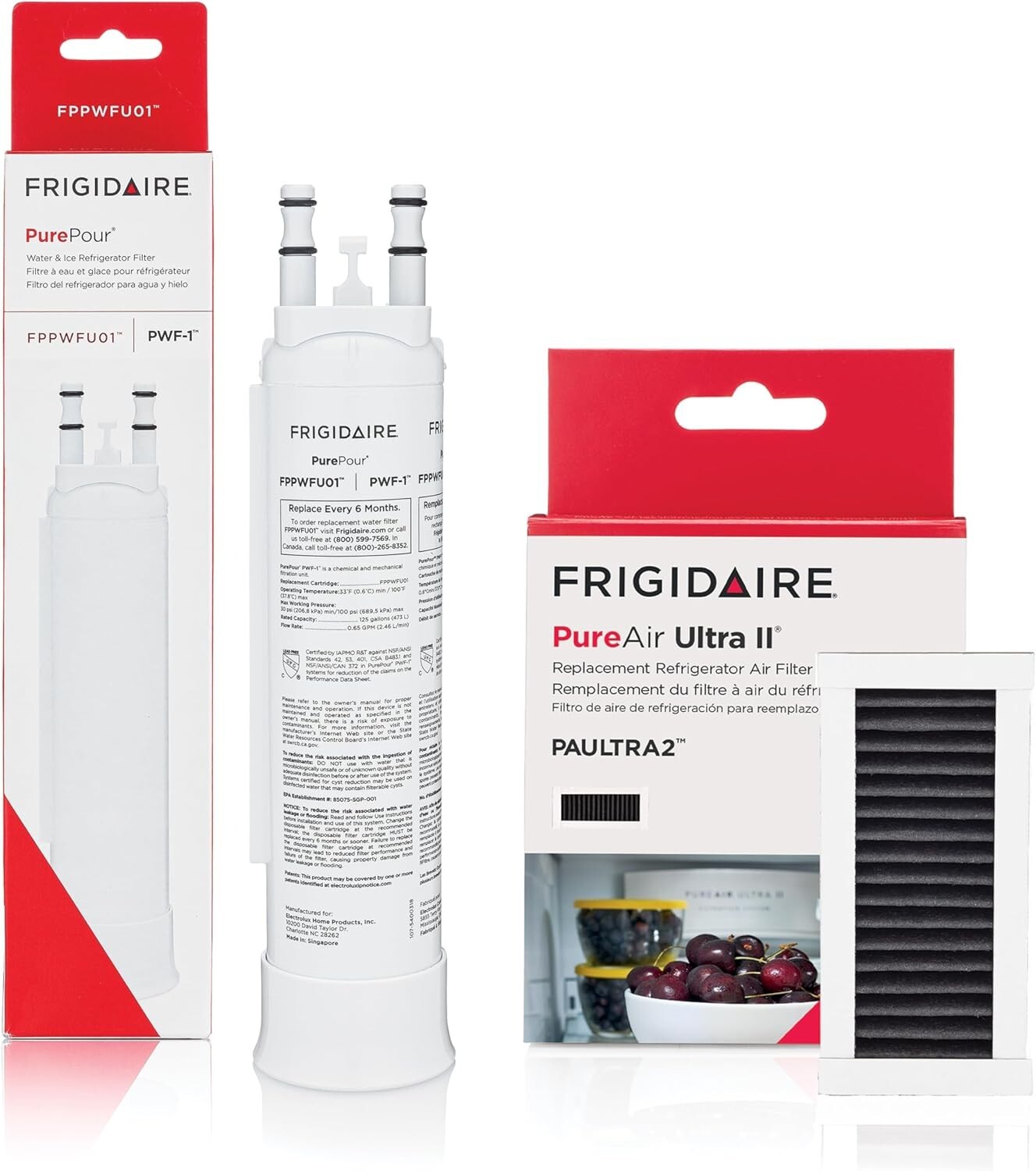 Frigidaire PWF-1 & Pure Air ULTRA II Replacement Water &Air Combo Kit
