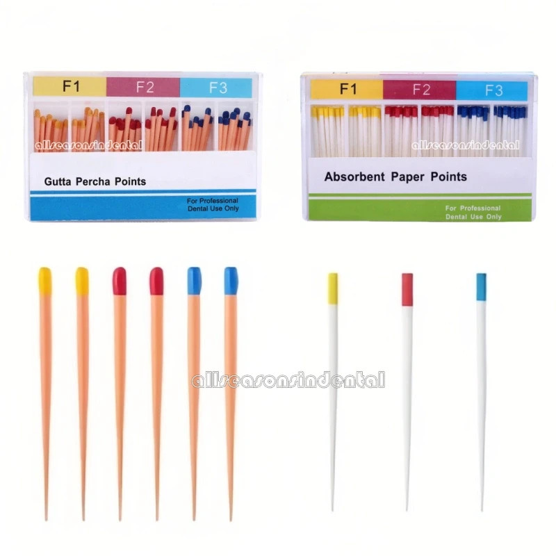 Dental Endodontic Root Canal Gutta Percha Points/Absorbent Paper Points F1 F2 F3