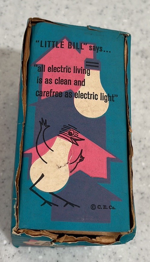 Vtg Commonwealth Edison 60 Watt Light Bulbs~50s/60s MCM Graphics~Prop/Use**READ*