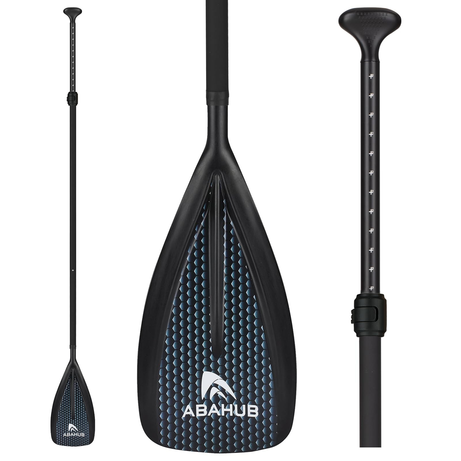 Abahub SUP Paddle 3-Piece Adjustable Lightweight Aluminum Alloy Paddleboard