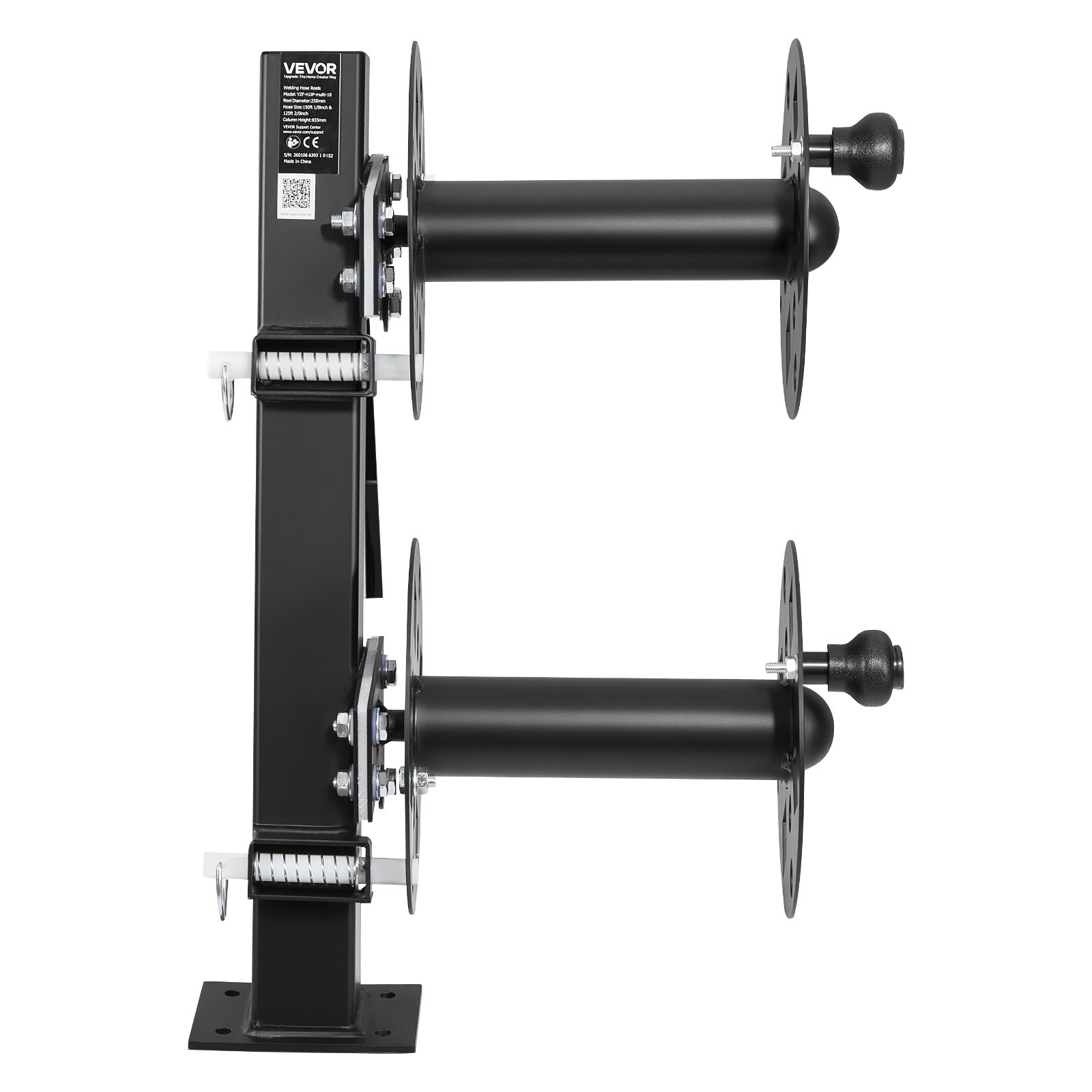 VEVOR Heavy Duty Double Welding Cable Reel Fits 150FT 1/0 & 125FT 2/0 Cable