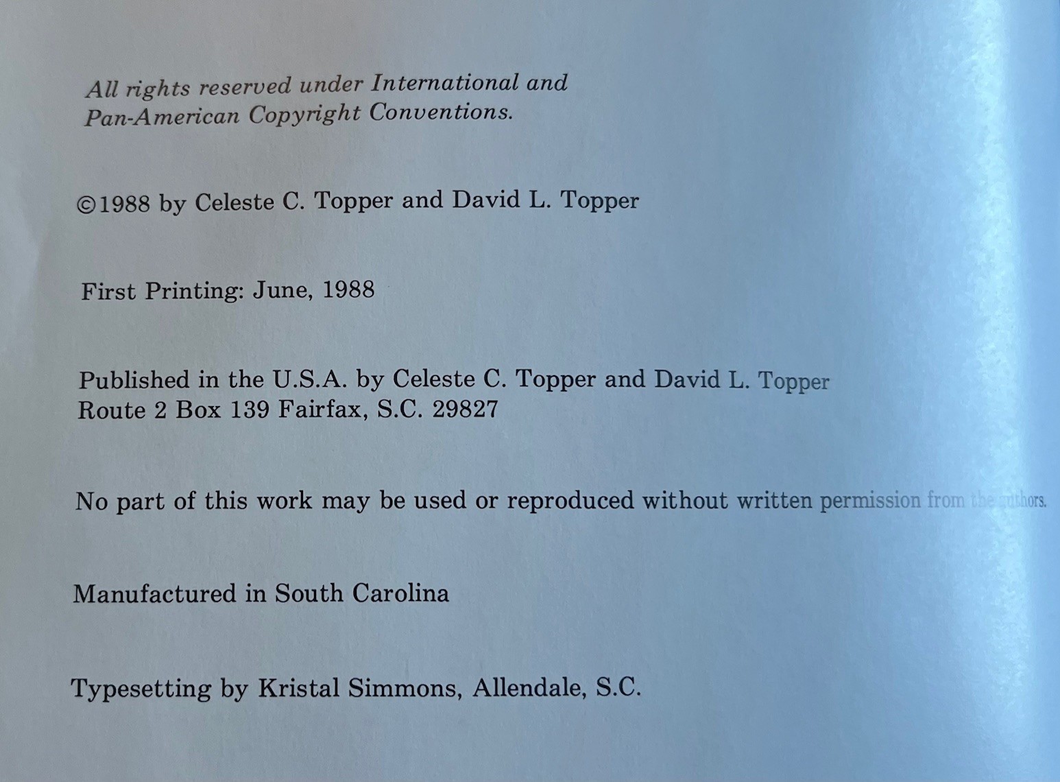 Limited Edition Numbered & Signed - CIVIL WAR RELICS From SOUTH CAROLINA -Topper