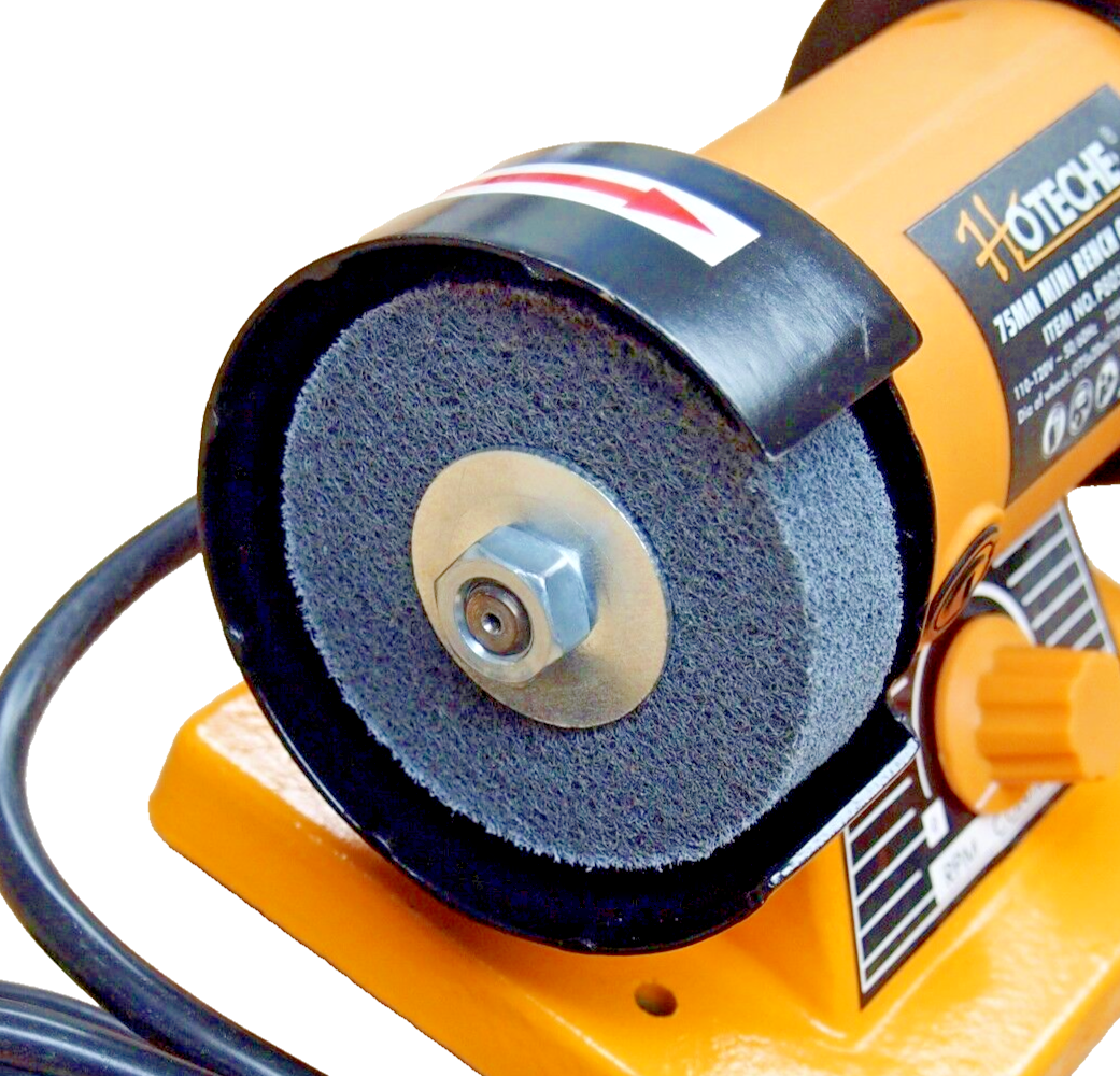 Hoteche 2pc 3" Grinding Polishing Wheel Set For 3" Mini Bench Grinder 550956