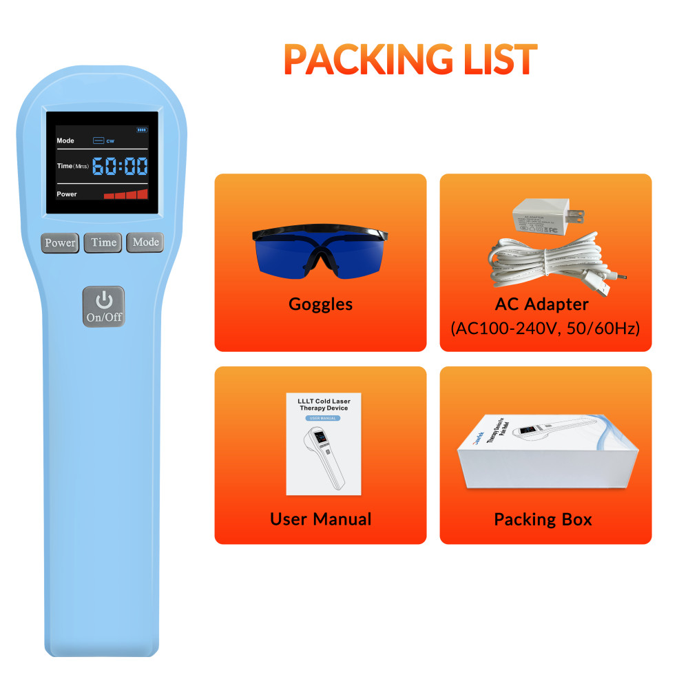 LLLT Laser Therapy Device Knee Back Pain Relief 650nm 808nm Red Light Treatment