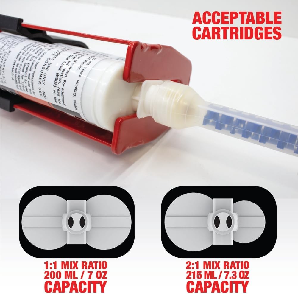 LAUCO Epoxy Gun Dual Cartridge 200 ml, Dual Cartridge Epoxy Gun, (33093)
