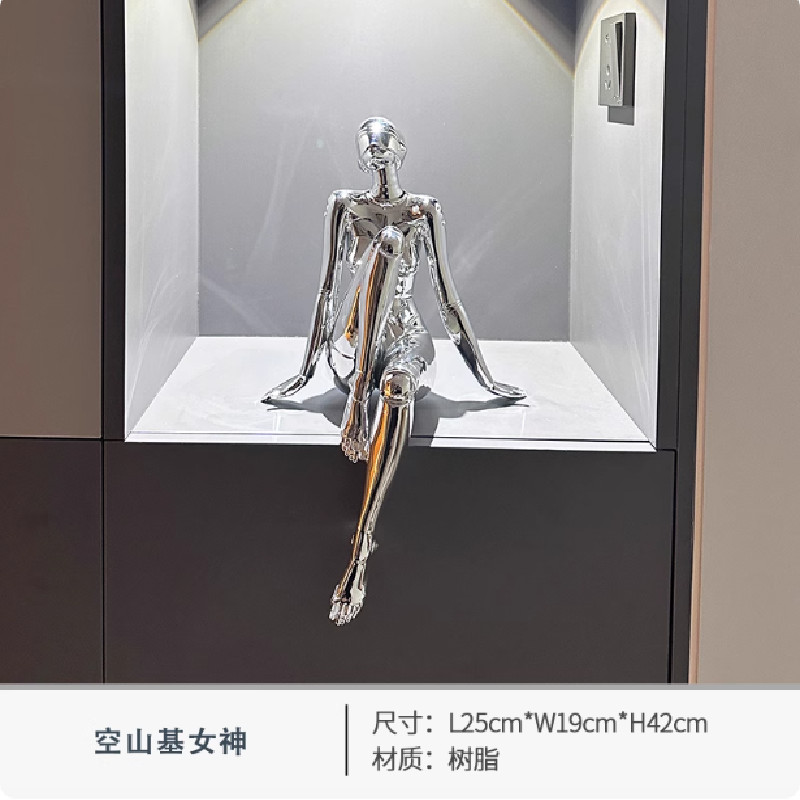 Sexy Women Lady Robot Hajime Sorayama Mechanical Art Sculpture Model Decor