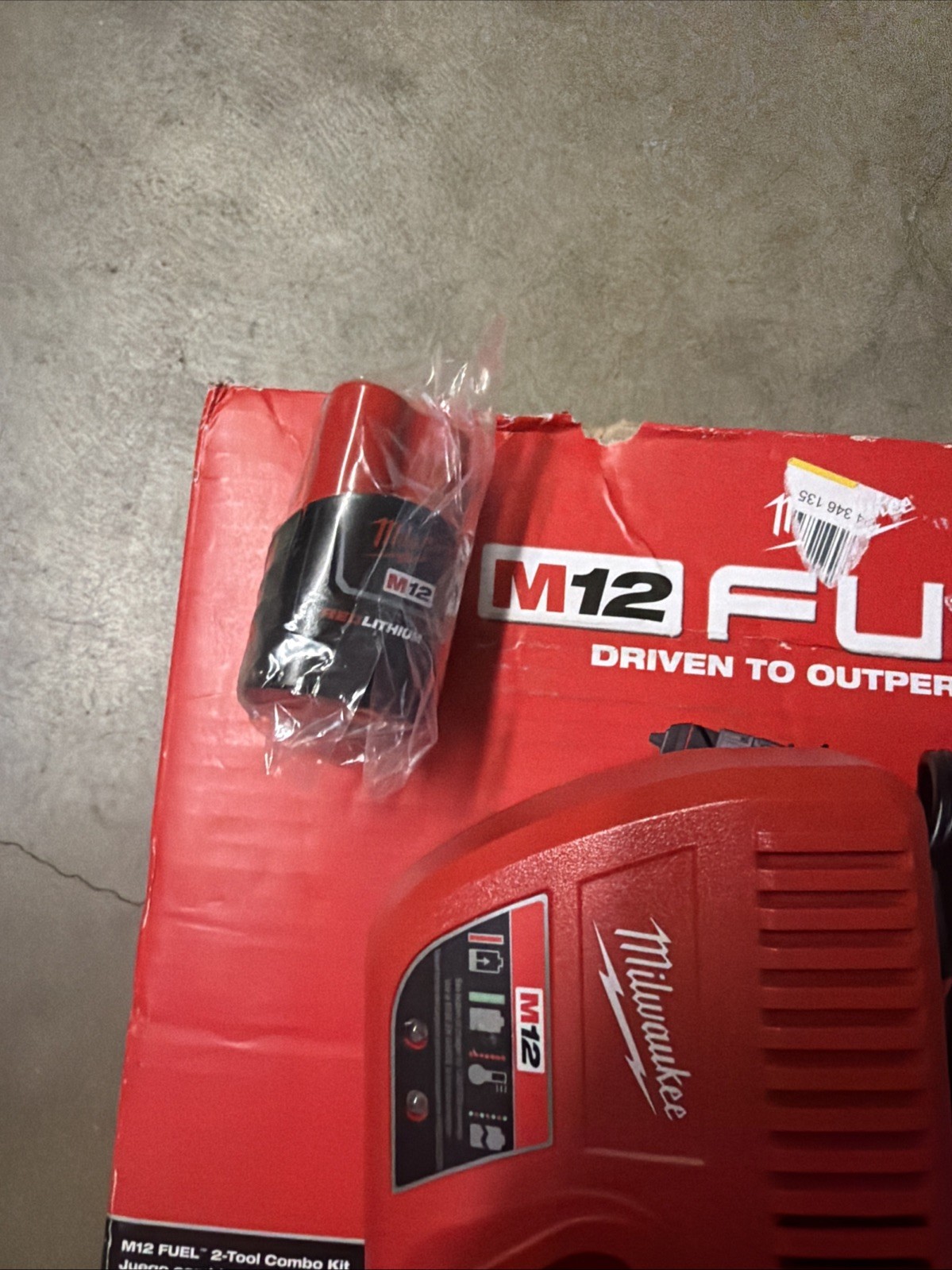 Milwaukee 3497-22 M12 FUEL 2-Tool Combo Kit *New MISSING ONE TOOL AND BATTERY