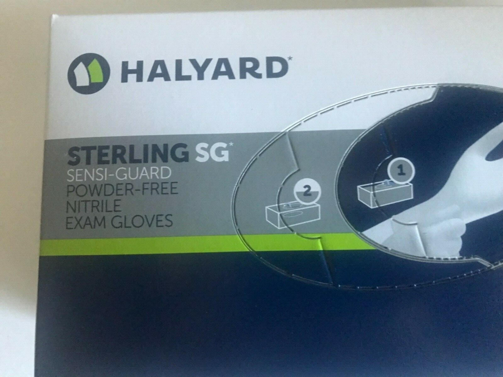 2500 Count Case - Halyard Nitrile Exam Gloves Size Small 3.5 Mil Exp. 2026