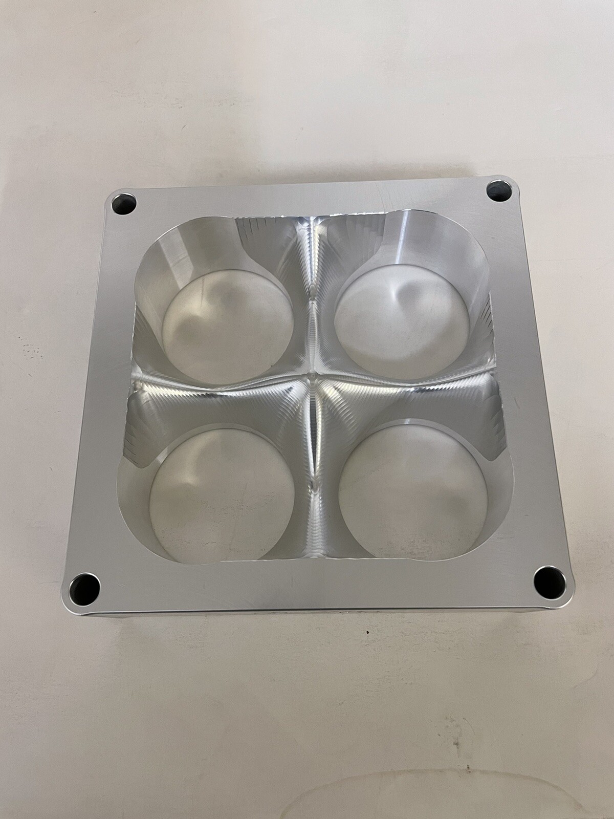 1.5 Inch Tapered Blend 4500/Dominator Carburetor Spacer Bore 2.360 Raw Aluminum