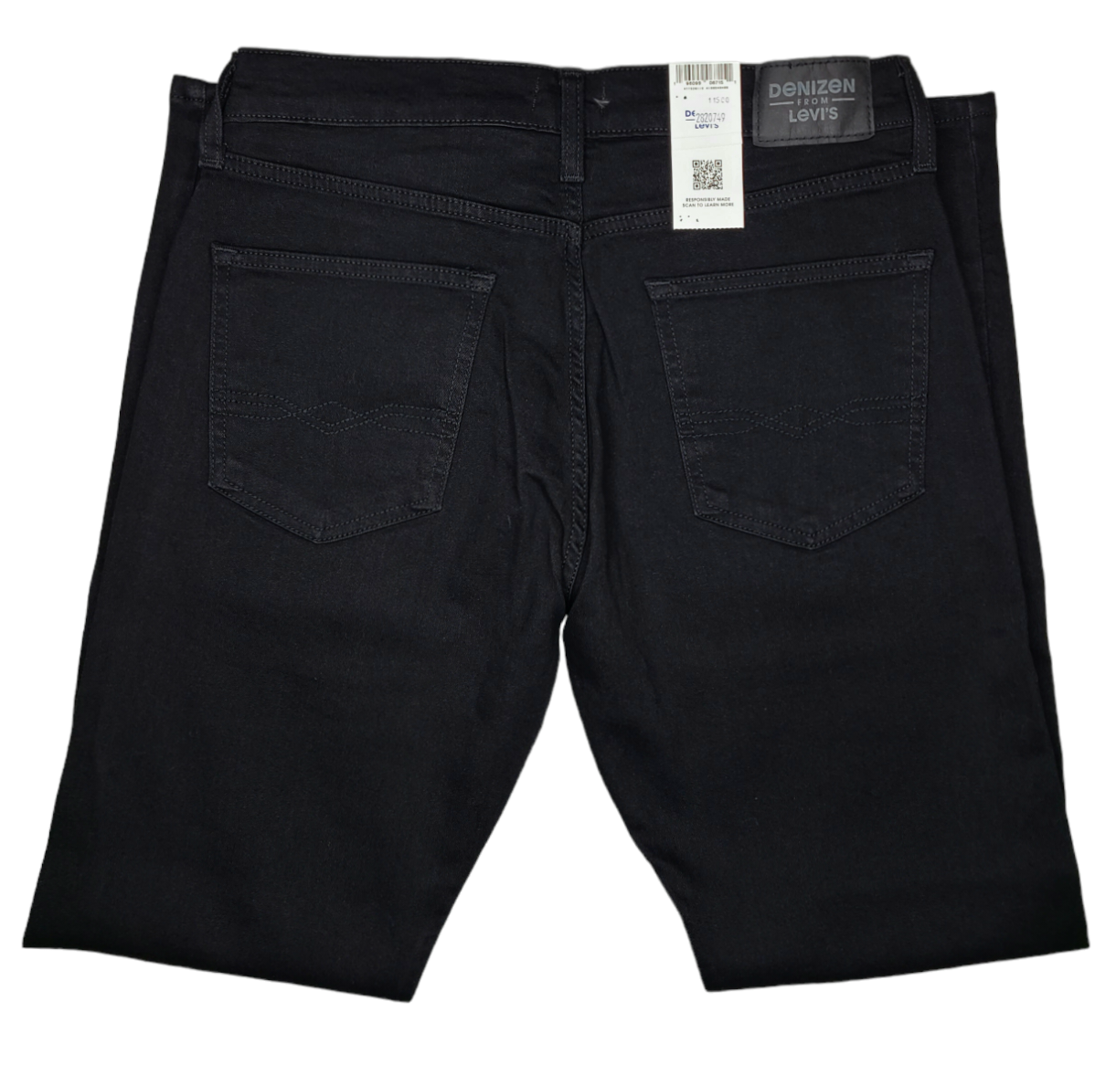 Denizen From Levi's #11500 NEW Men's Black Flex Stretch 232 Slim Straight Jeans