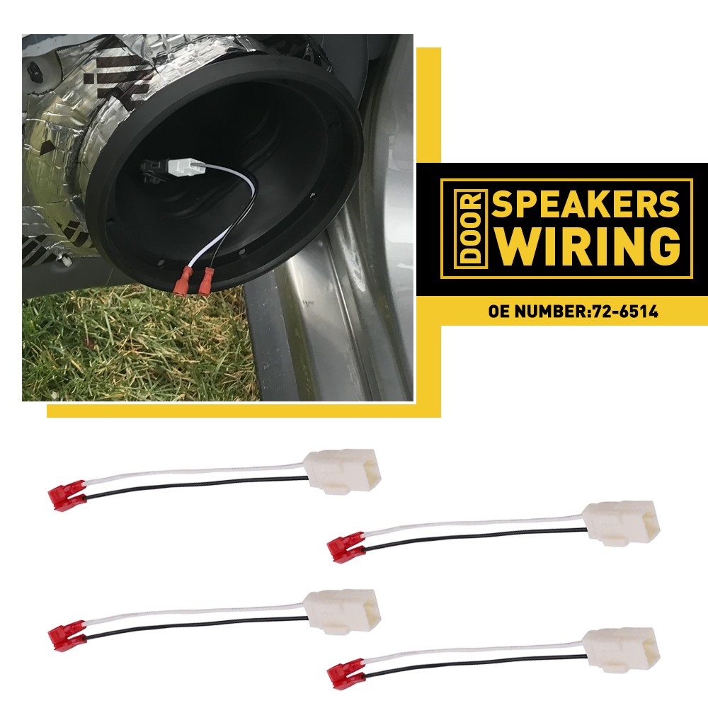 4X Speakers Door Wiring Harness Plug Connector Fit Fits Magnum Dodge 2005-2007