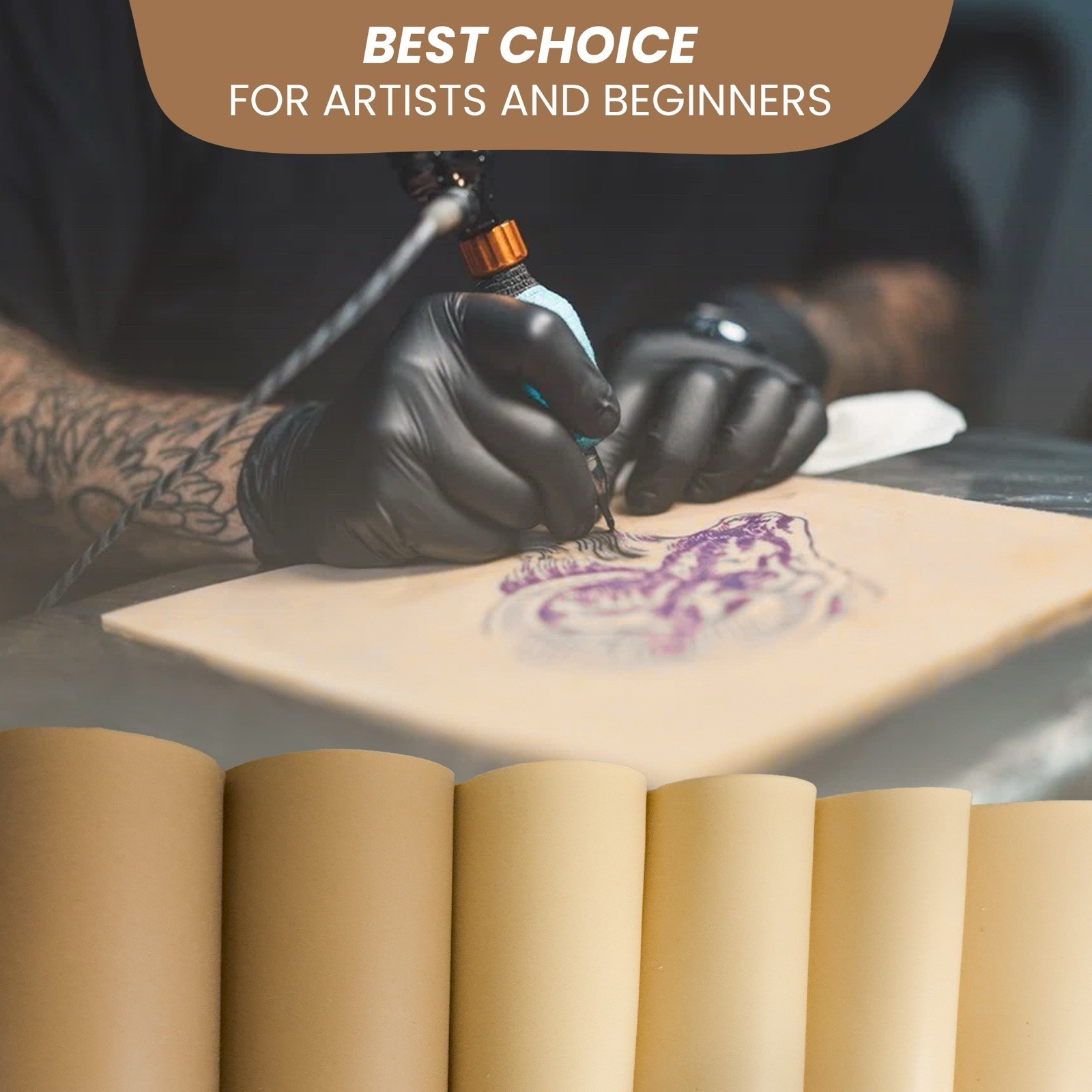 Tattoo Skin 12pcs 3mm Practice Double Sides Fake Skin For Tattoo Artist